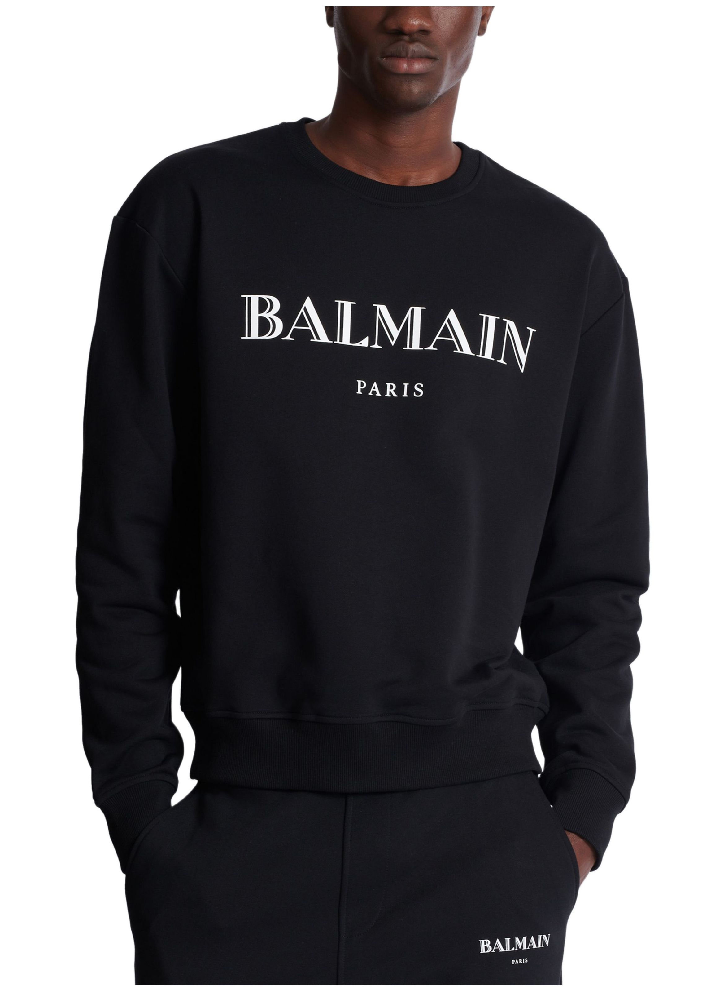 Sweat-shirt imprimé balmain BALMAIN Noir