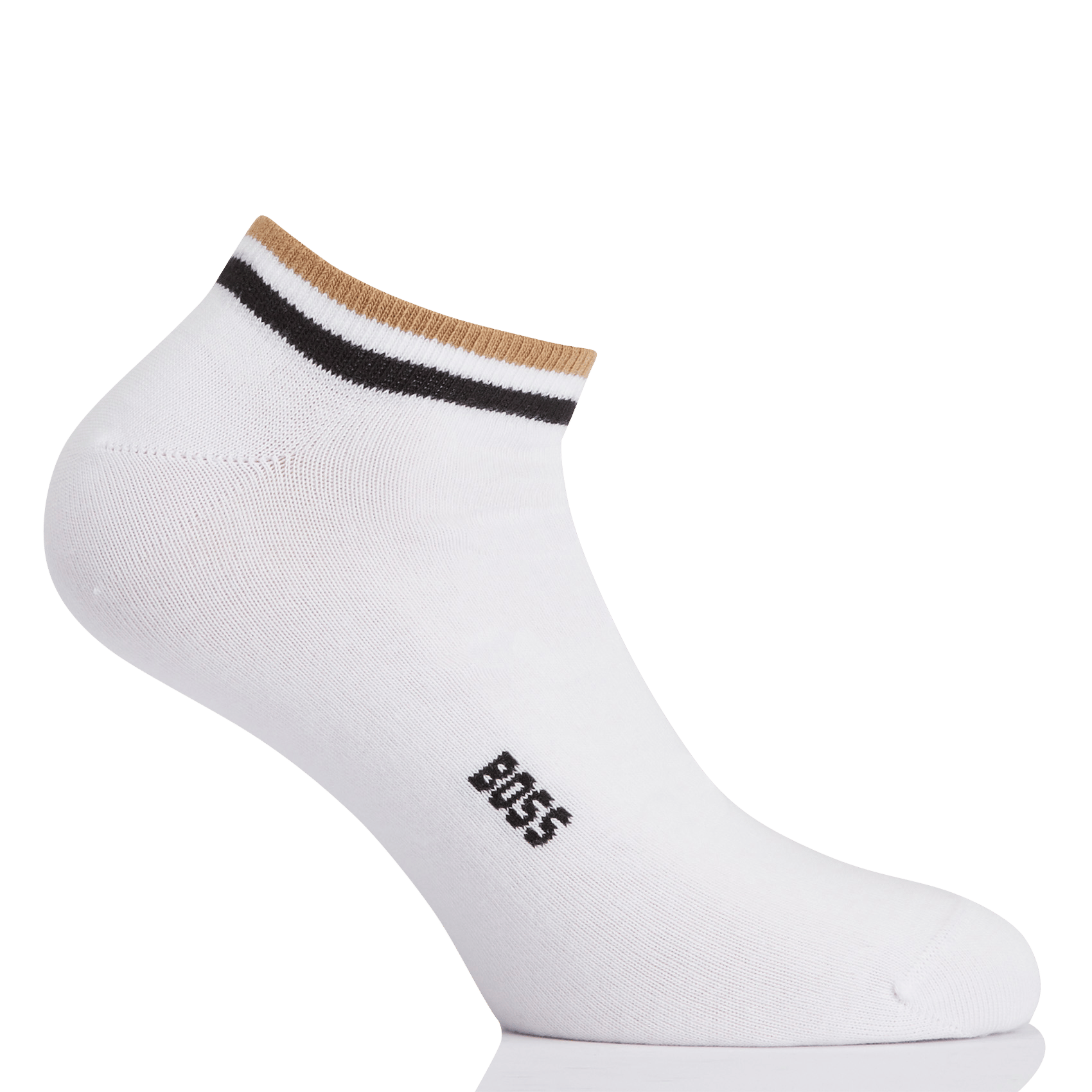 Lot de deux paires de chaussettes en coton mélangé BOSS Blanc