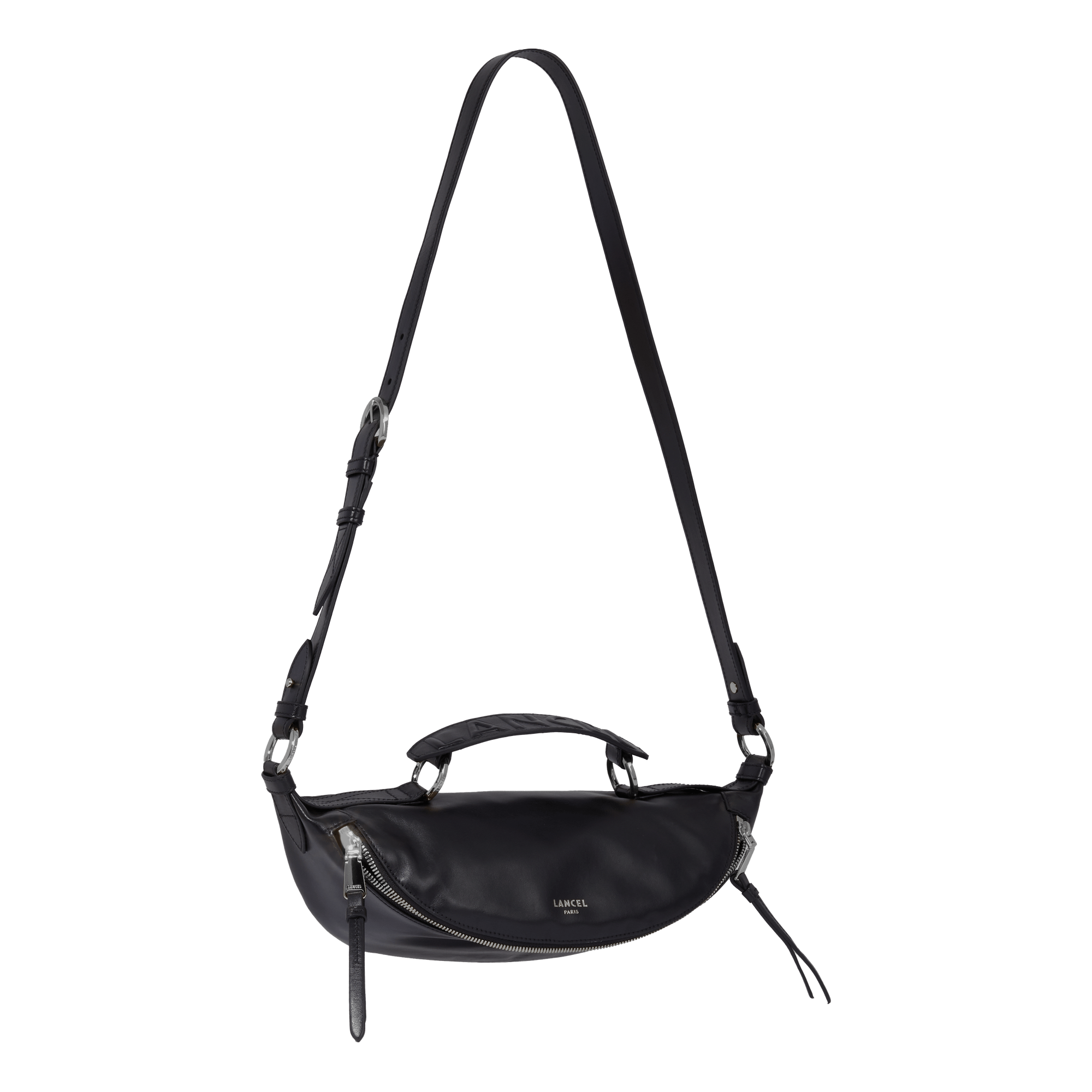 Sac porté croisé s - origami de lancel LANCEL Noir