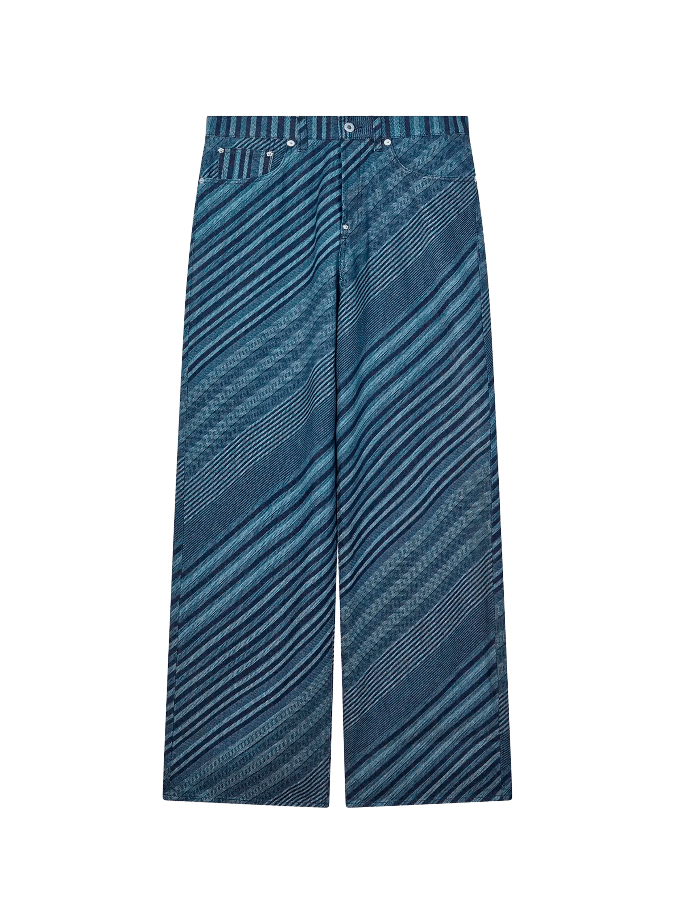 Wide Striped Jeans KENZO Blue