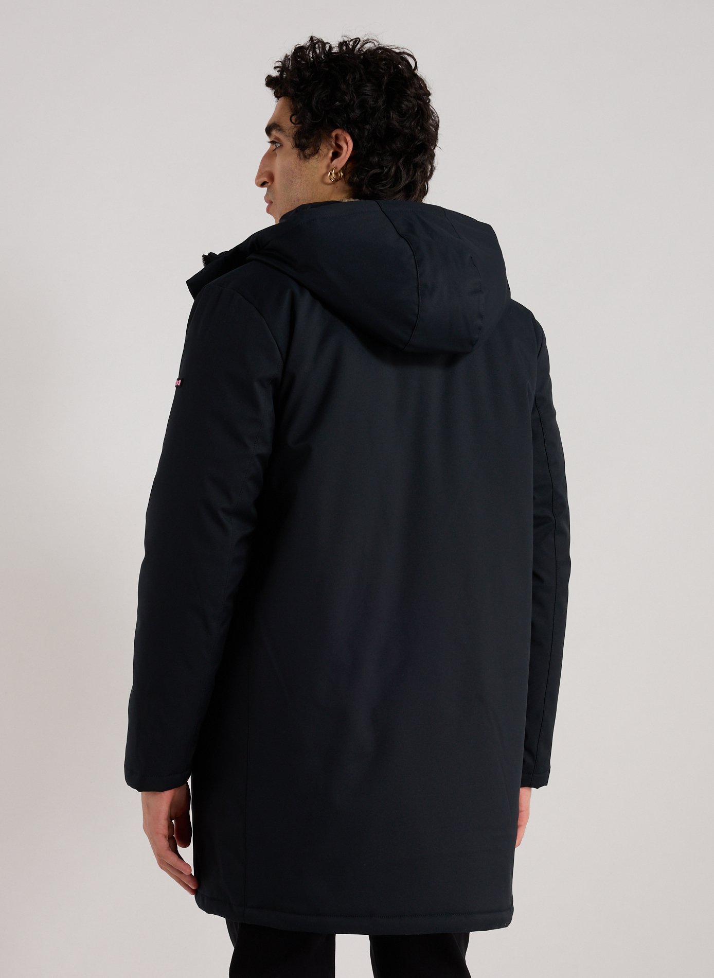 Hooded jacket EDEN PARK Black