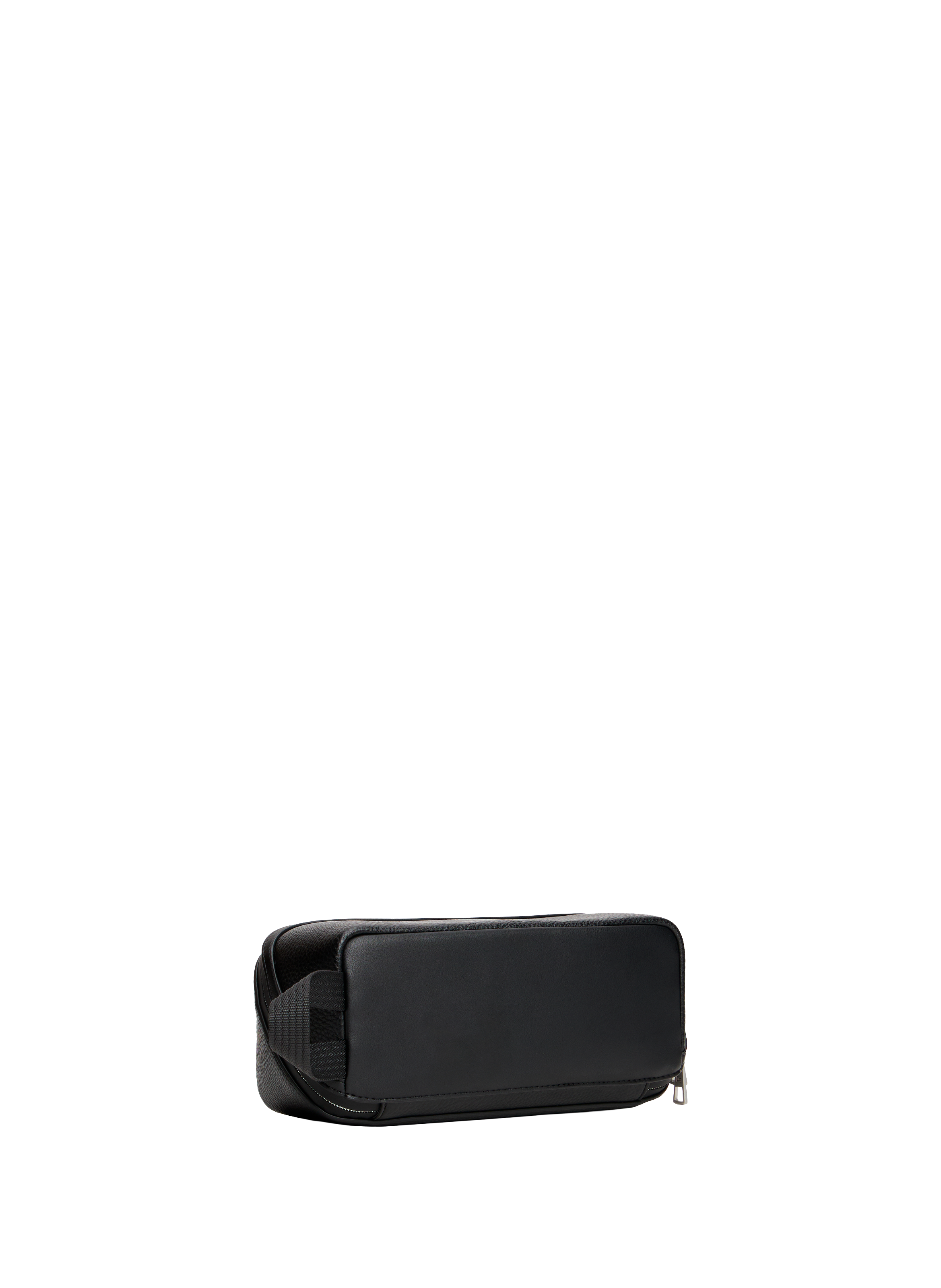 Faux leather toiletry bag TOMMY HILFIGER Black