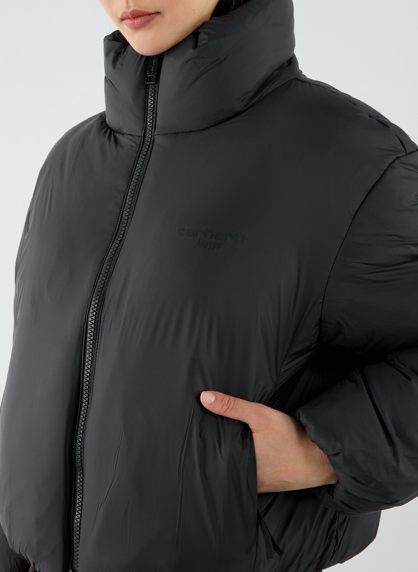 Doudoune courte rembourrée à col montant CARHARTT WIP Noir