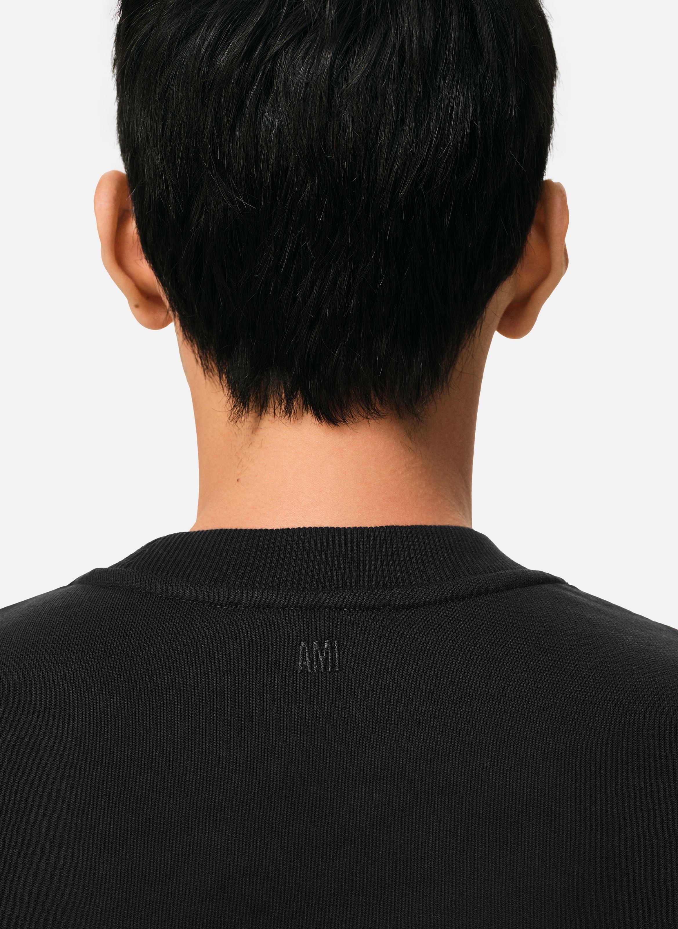 Sweatshirt ami de coeur en coton AMI PARIS Noir