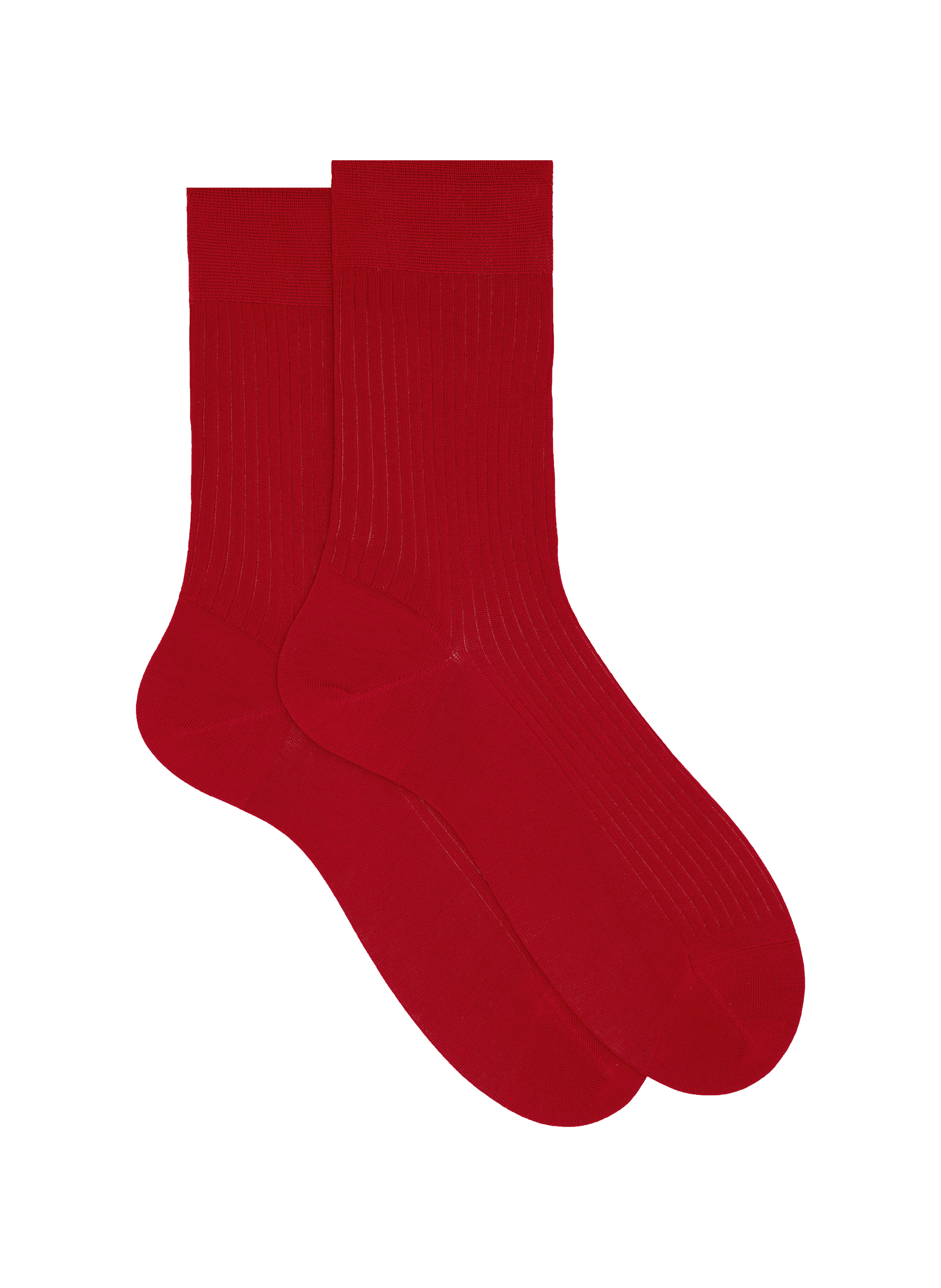 Chaussettes côtelées en coton DORÉ DORÉ Rouge