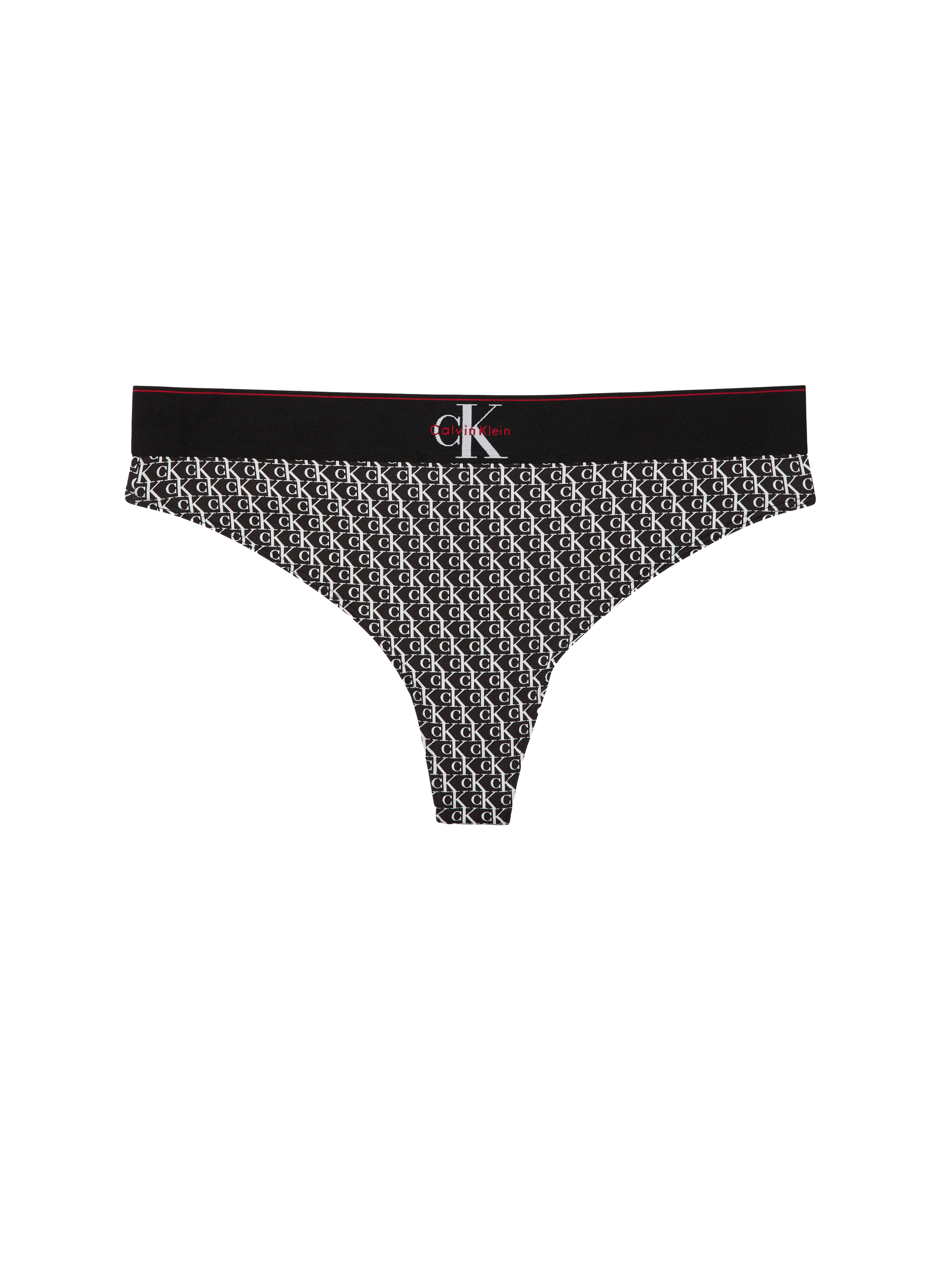 String imprimé à logo CALVIN KLEIN Noir