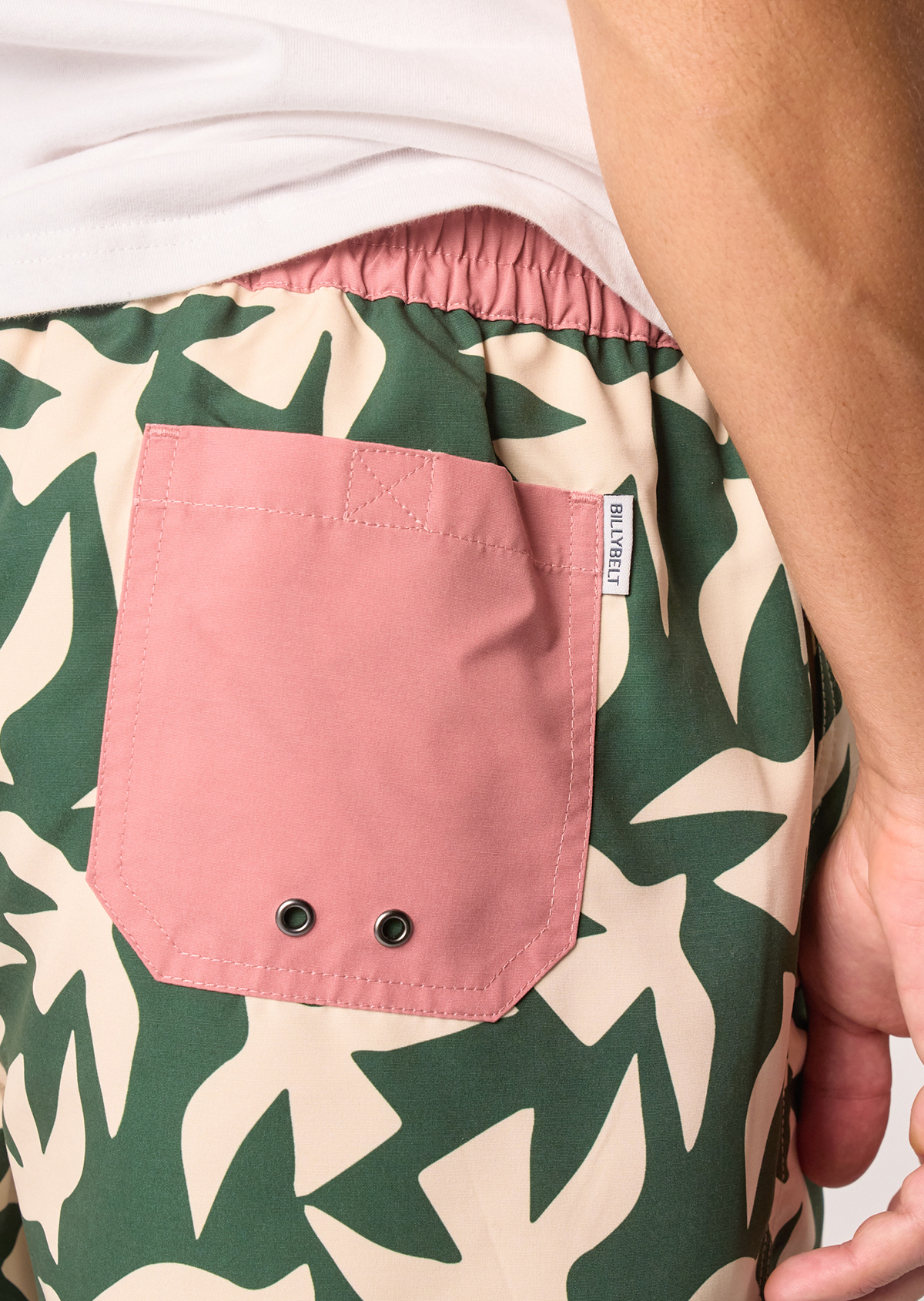 Short de bain en polyester recyclé BILLYBELT Vert