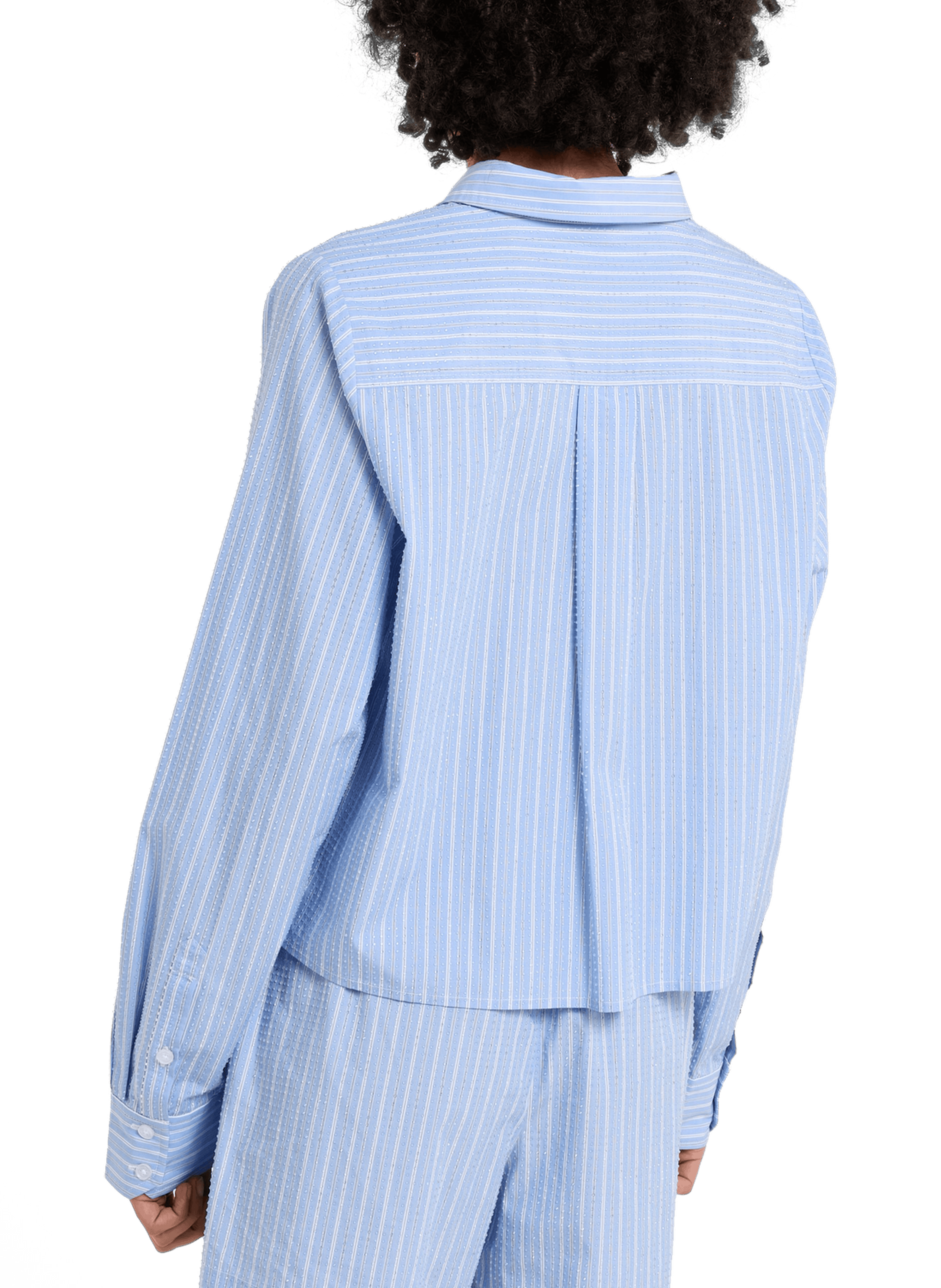 Striped shirt with rhinestones by Aurel SAISON 1865 Blue
