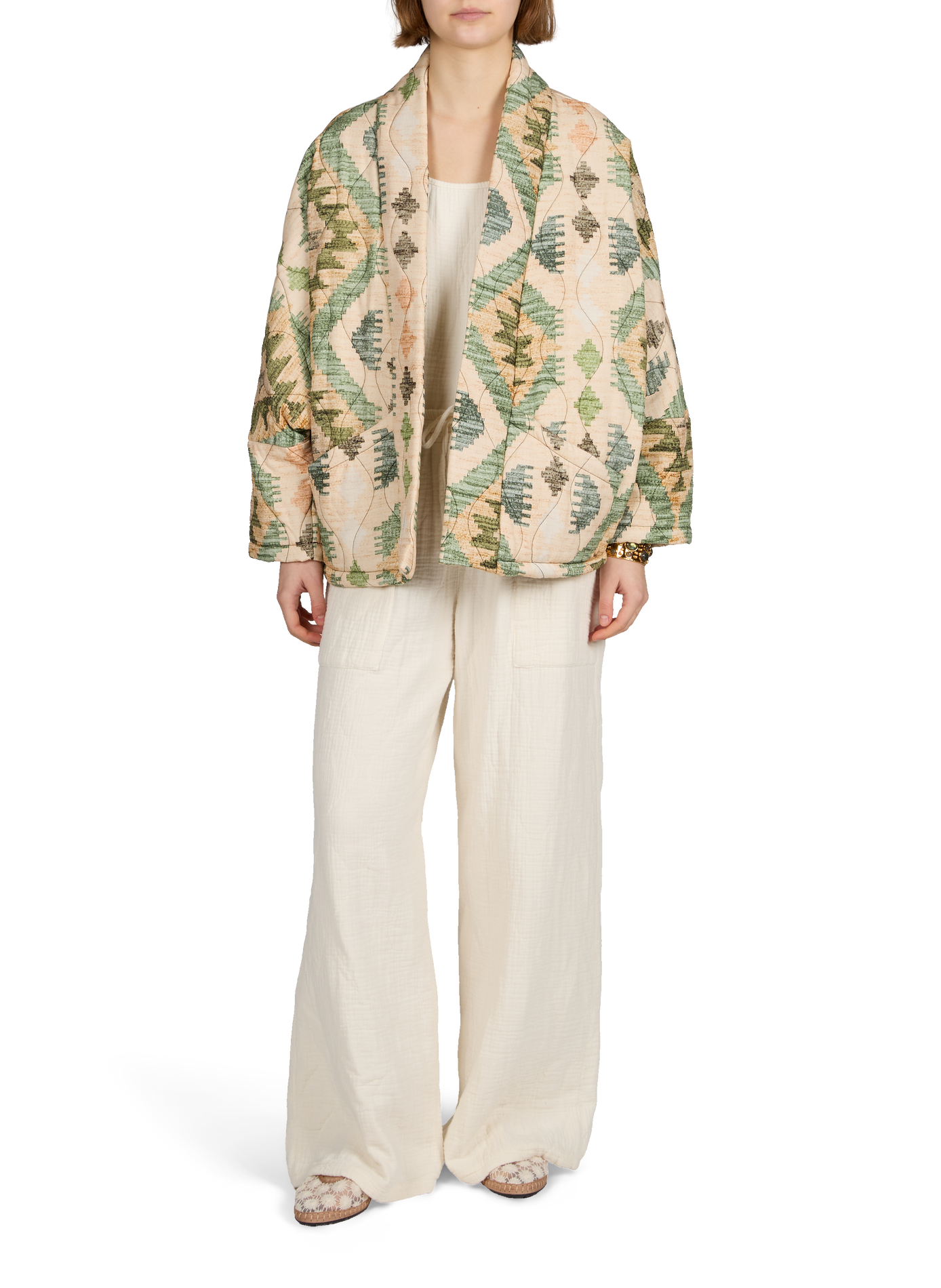 Kimono Chicago imprimé AOKYANOS Multicolore