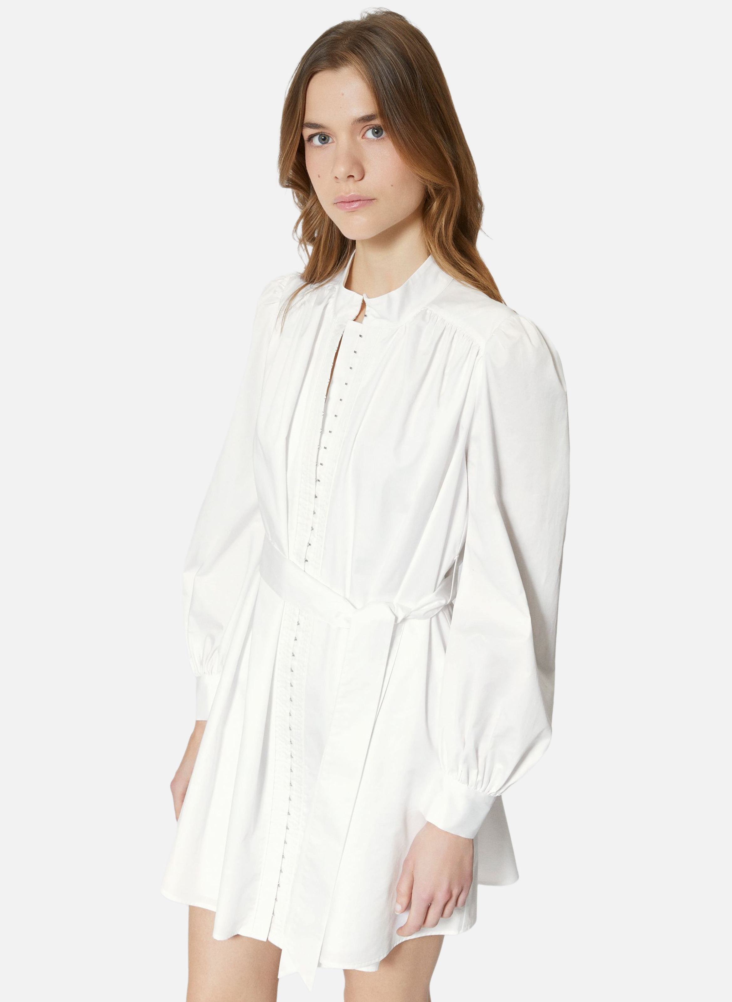 Robe courte en coton THE KOOPLES Blanc