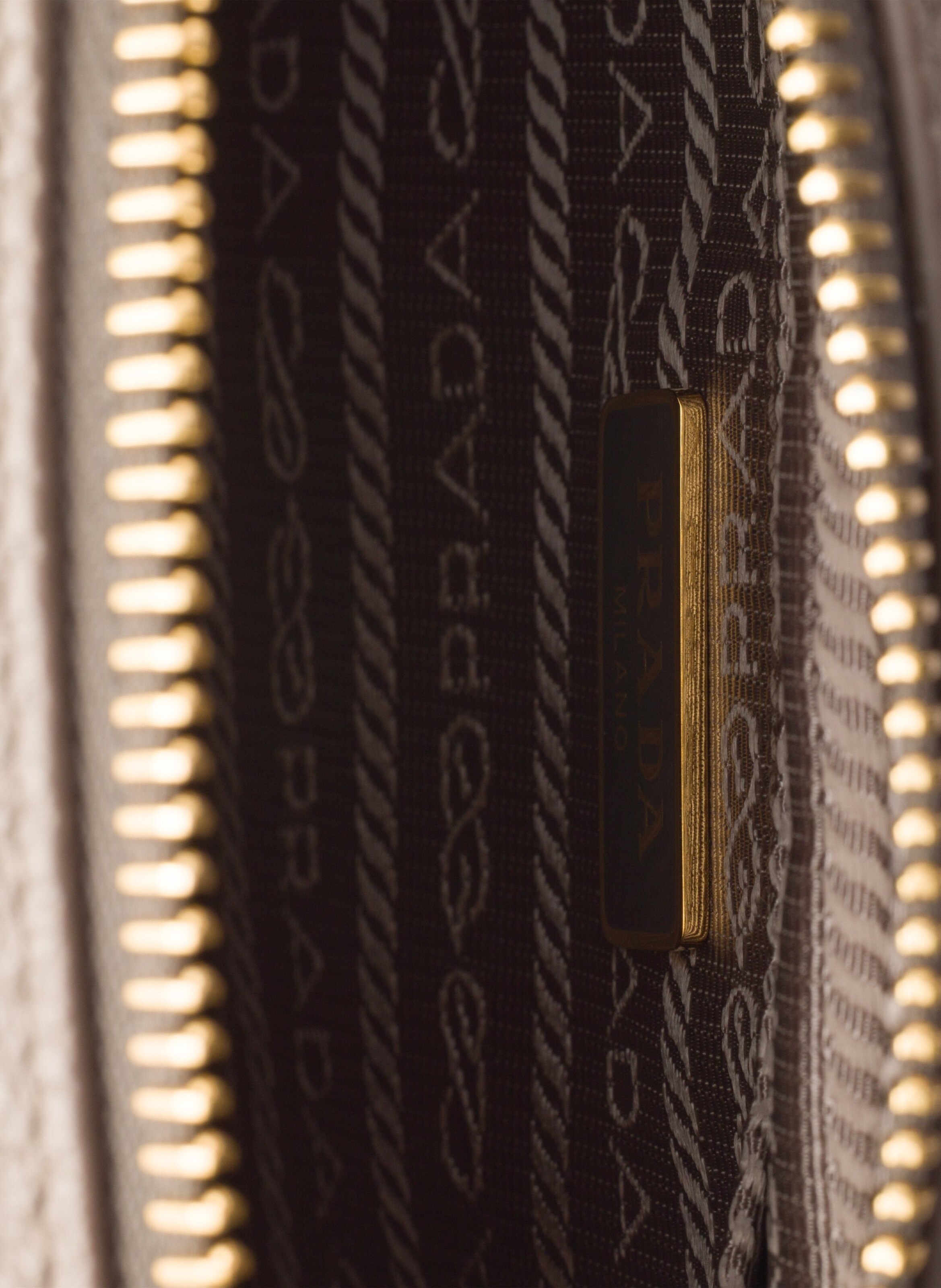 Mini sac en cuir PRADA Gris