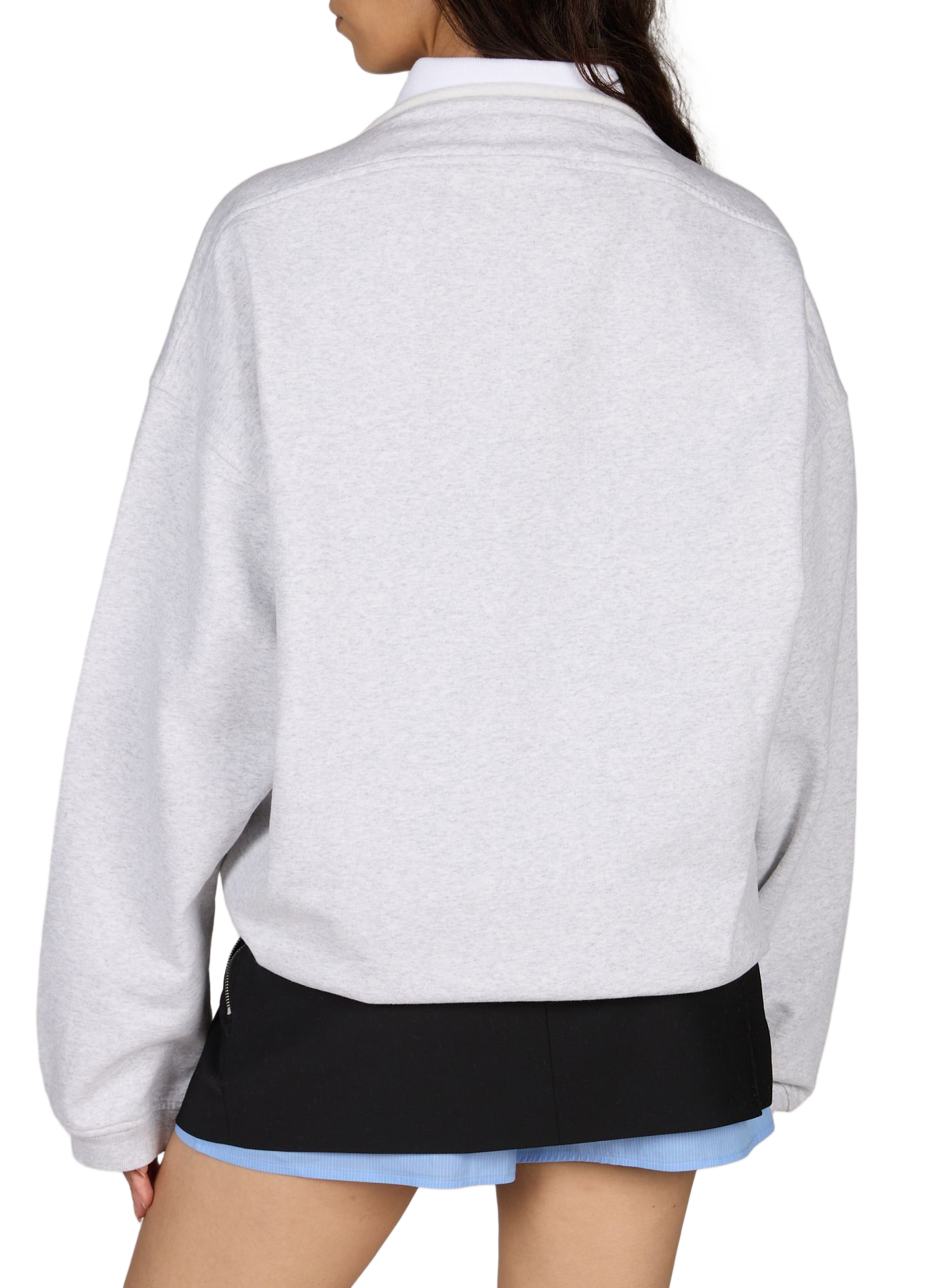 Polo with layered cotton sweater ALEXANDER WANG Multicolour