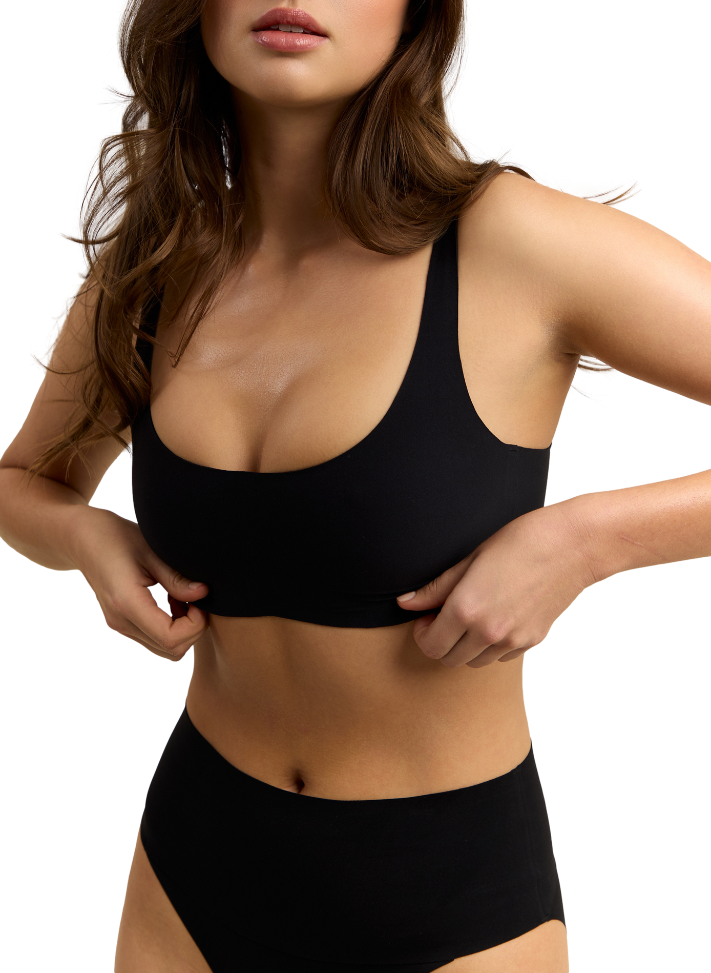 Solid shaping bralette YADE Black