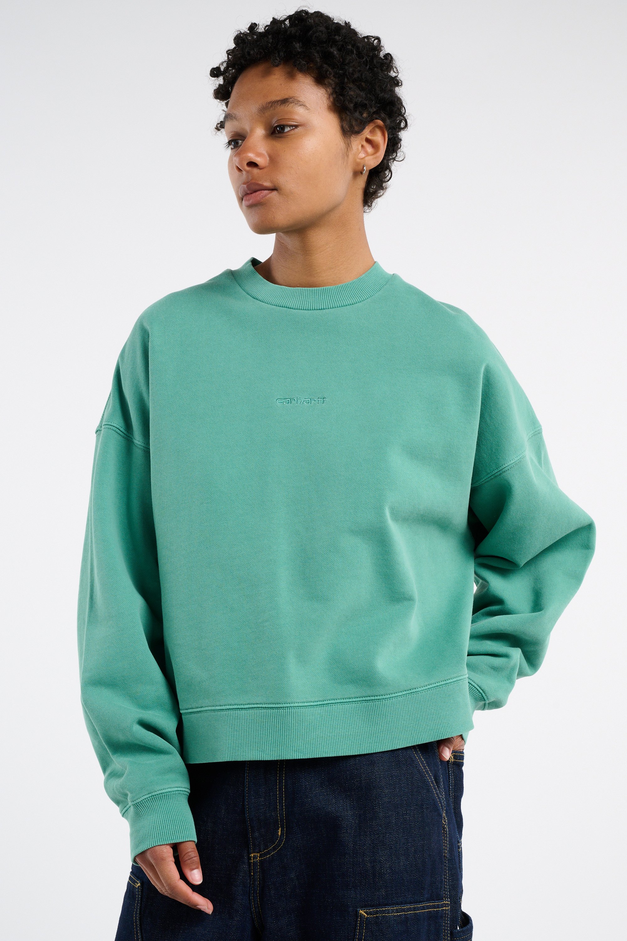 Sweatshirt w' benton sweat CARHARTT WIP Vert