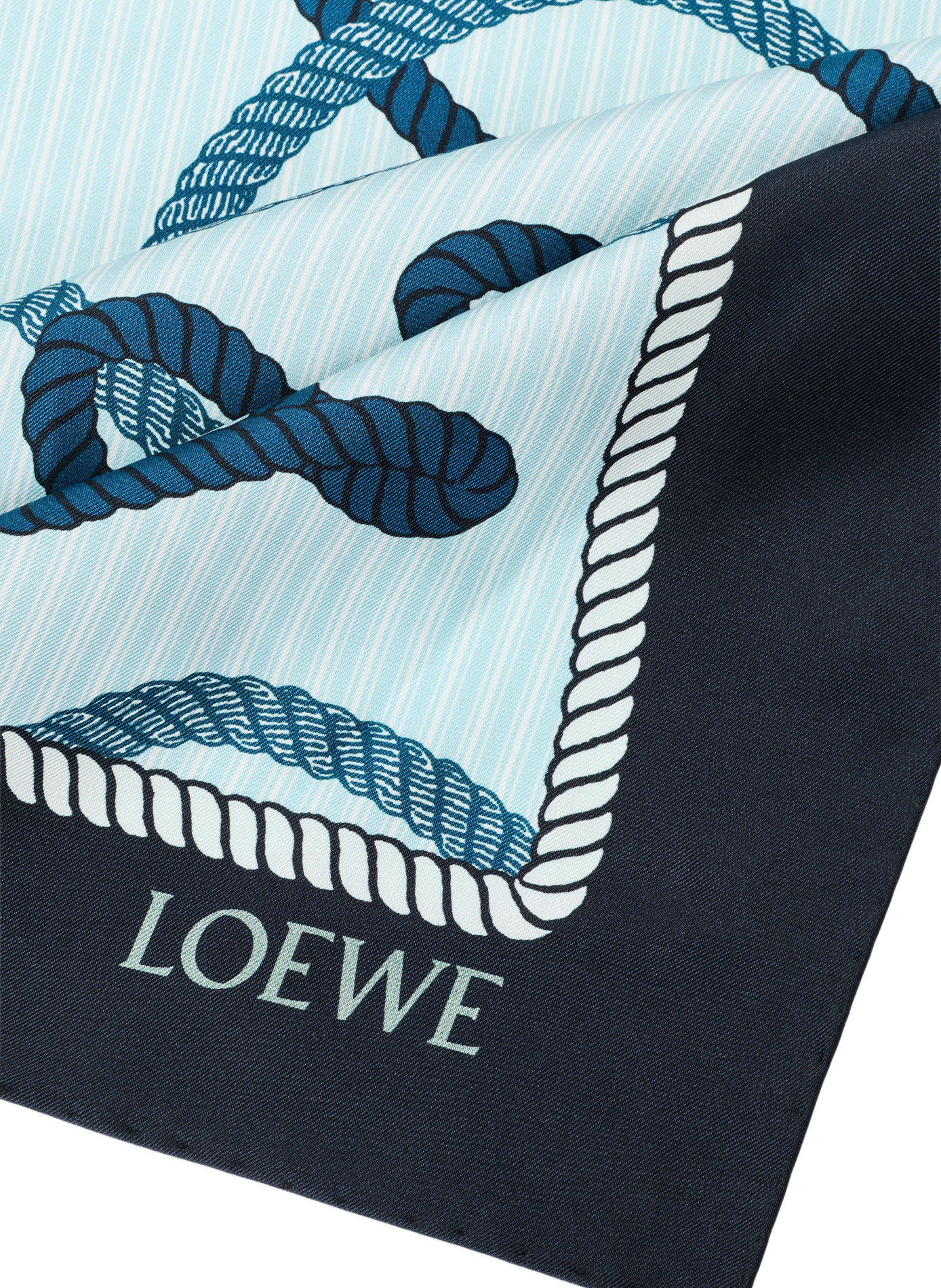 Printed silk floaty scarf LOEWE Multicolour