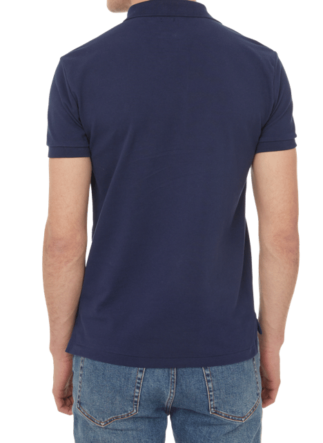 Slim-fit cotton piqué polo shirt  POLO RALPH LAUREN Blue