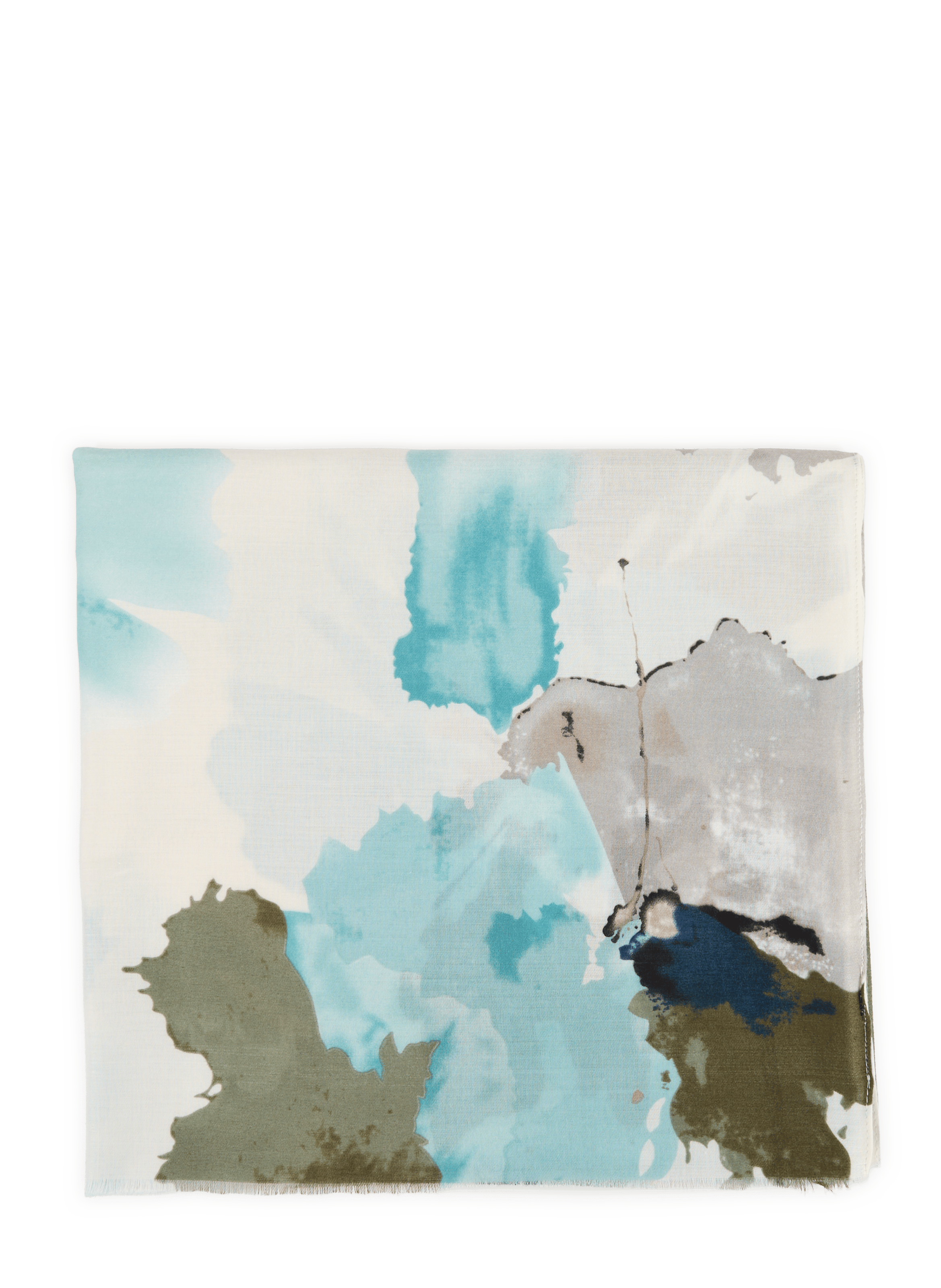 Printed stole AU PRINTEMPS PARIS Green