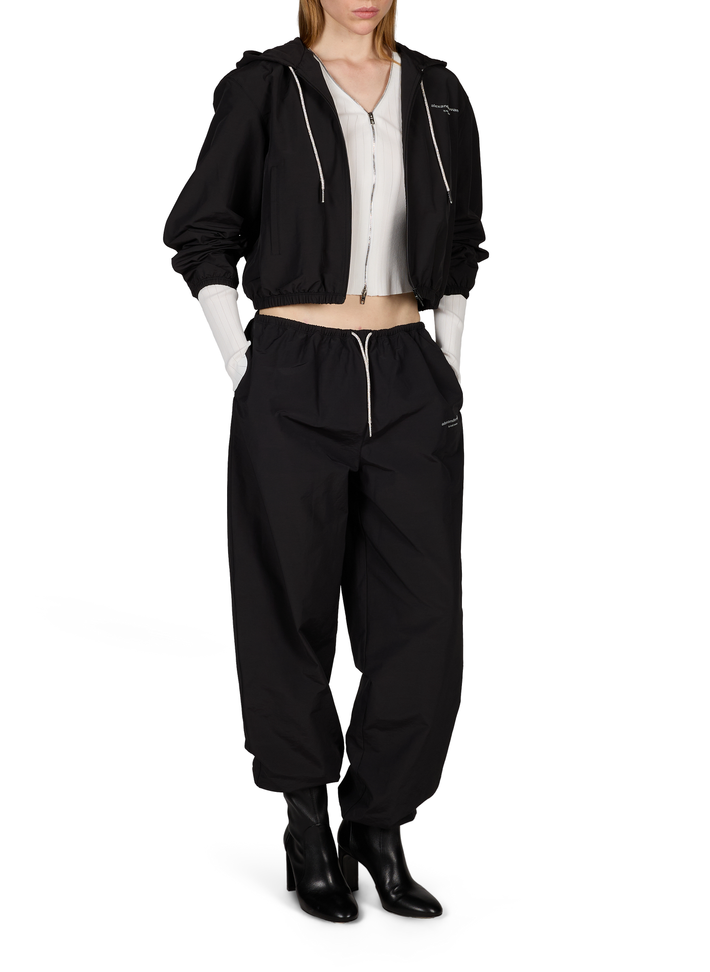 Cotton-blend joggers ALEXANDER WANG Black
