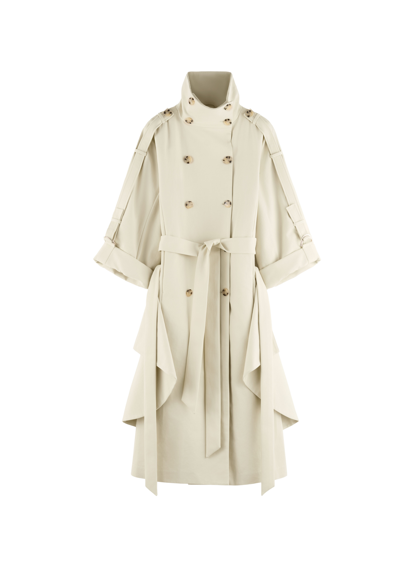 Langer weiträumiger Trenchcoat ARAKII Beige