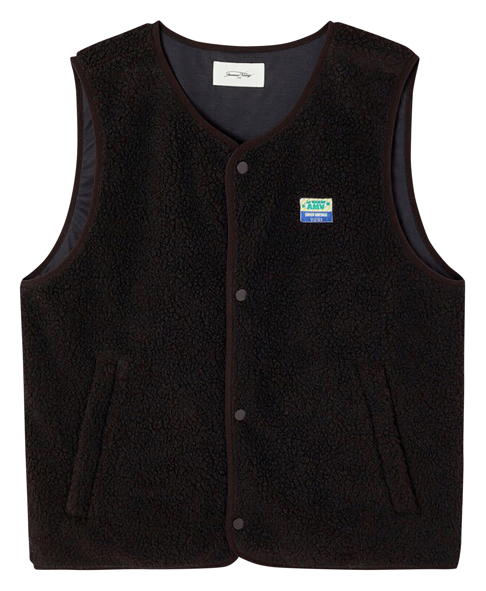 Veste col rond en sherpa hoktown AMERICAN VINTAGE Marron