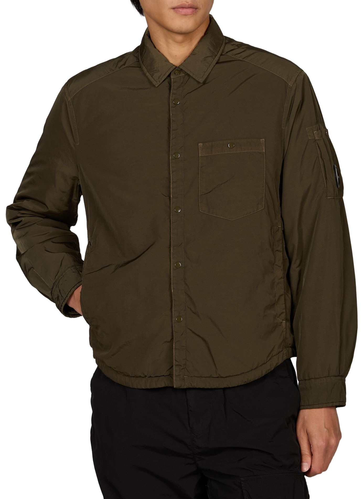 Jacket with classic collar CP COMPANY Khaki