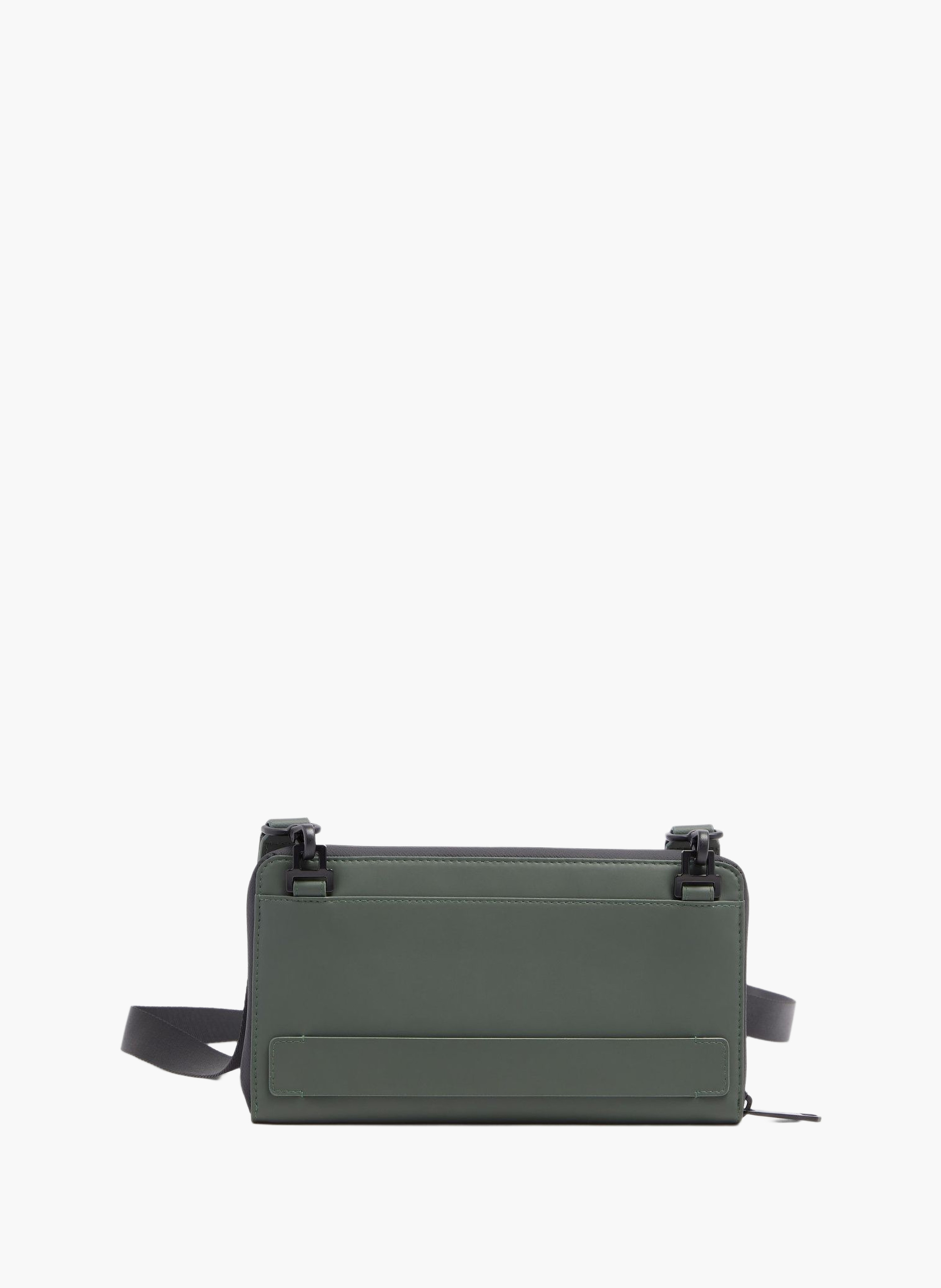 Handtas met afneembare schouderriem PIQUADRO Groen
