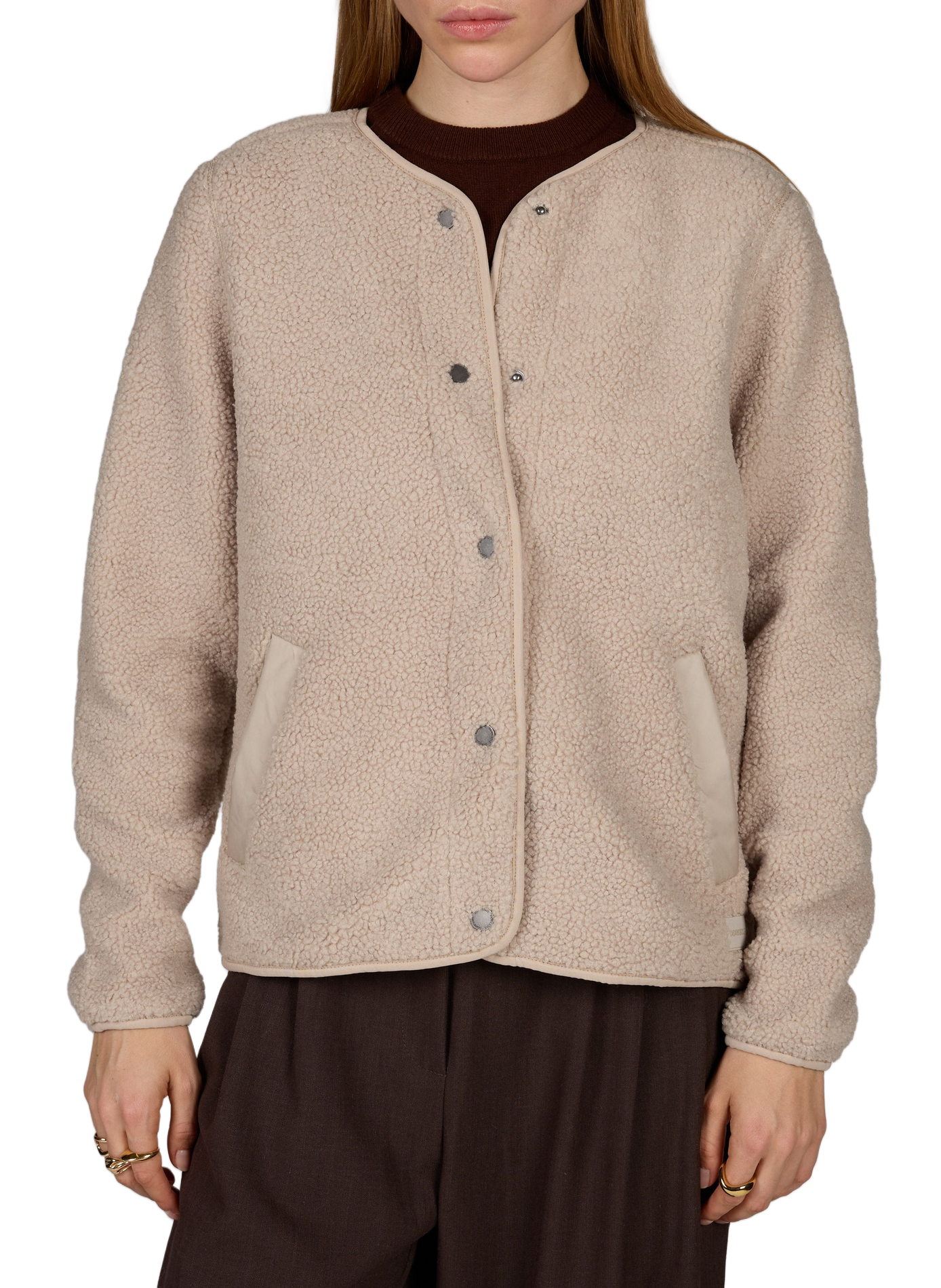 SELMA jacket in soft fleece DIDRIKSONS Beige