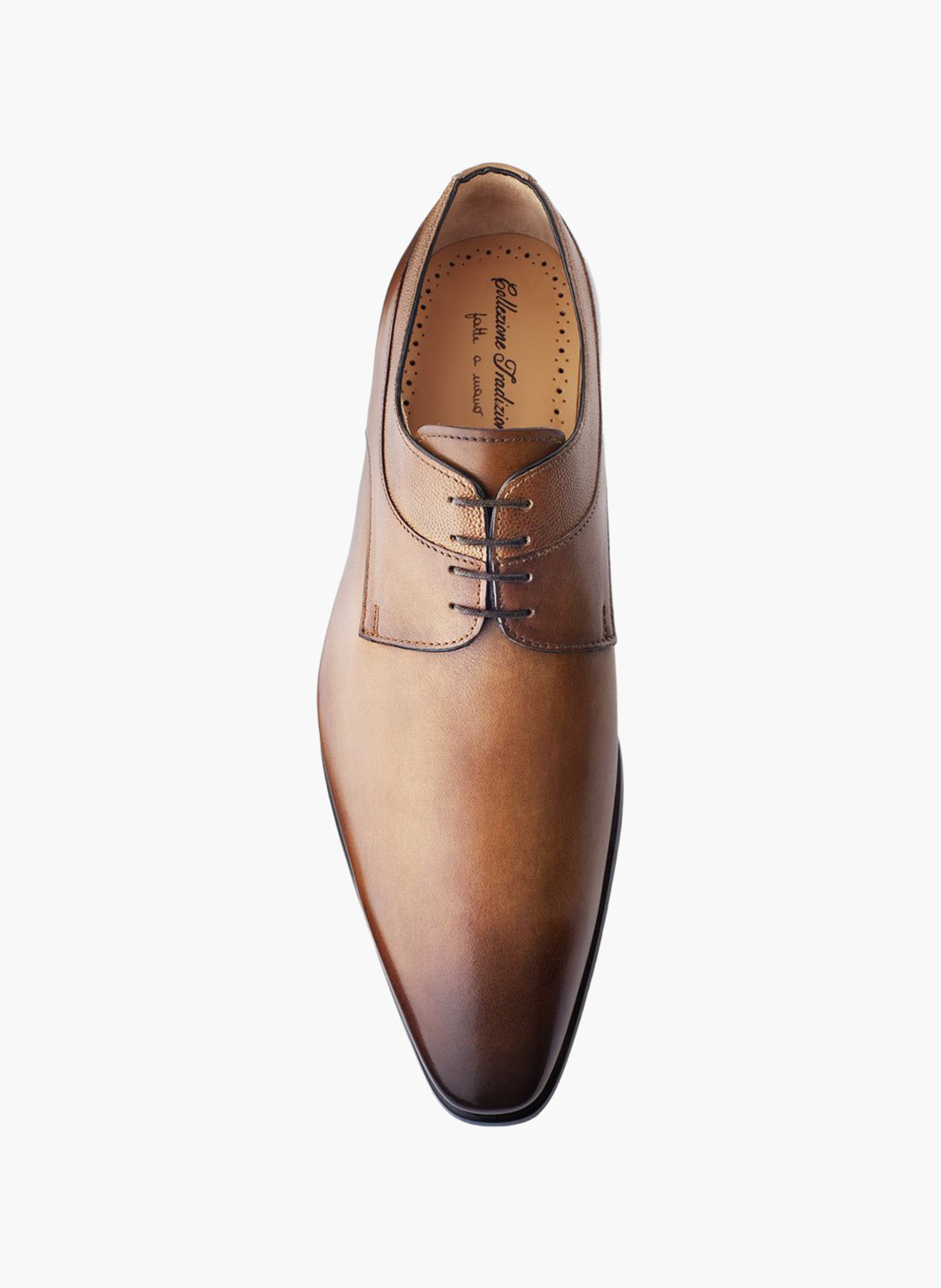 Derby cuir umberto FINSBURY Marron