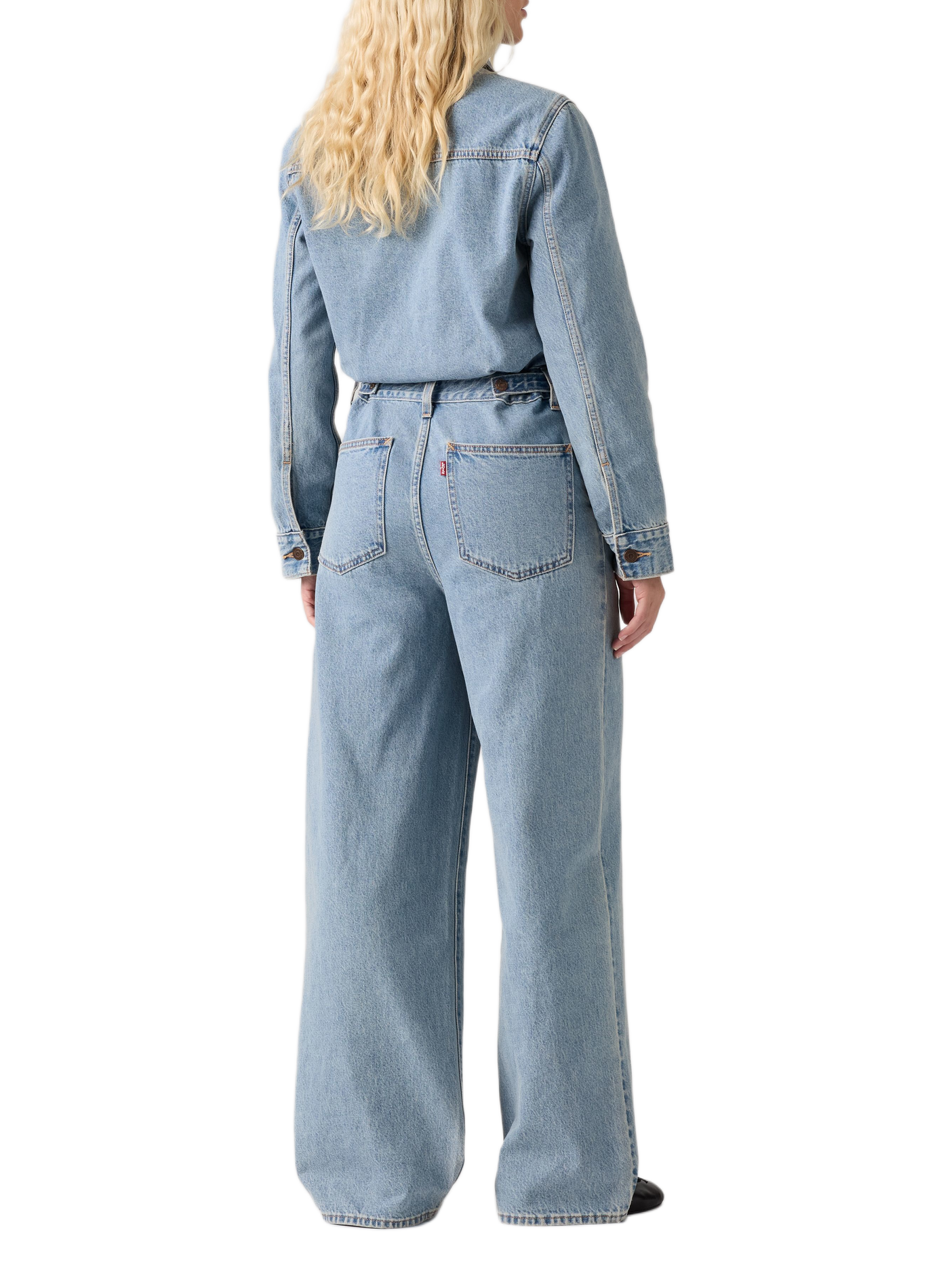 Straight-leg cotton denim jumpsuit LEVI'S Blue