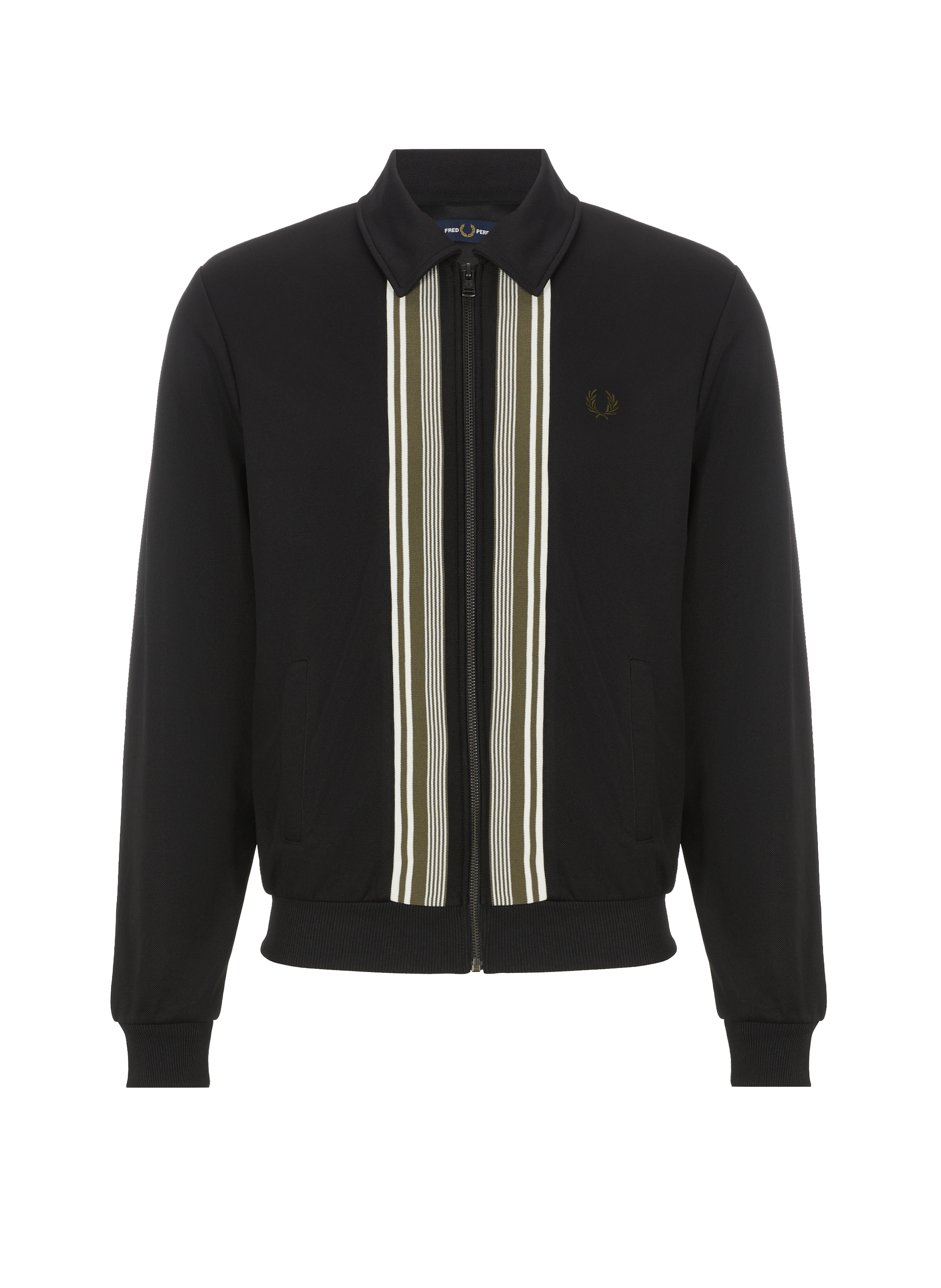 Gilet zippé avec rayures