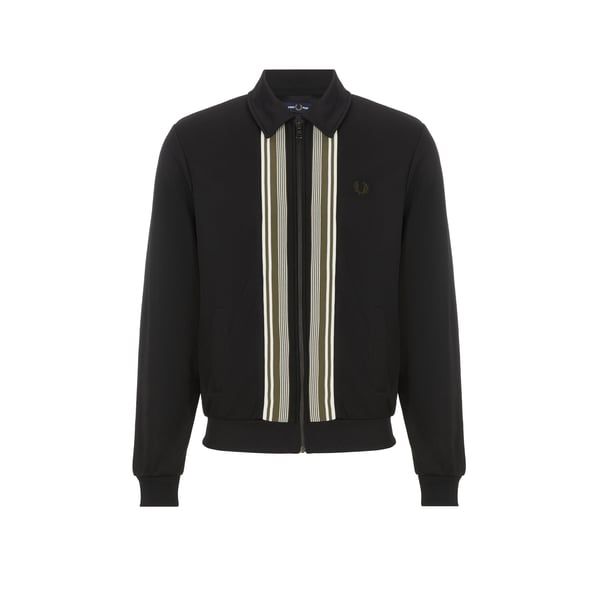 Gilet zippé avec rayures