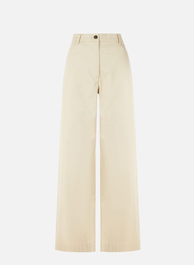 Cotton-blend wide-leg trousers TOMMY HILFIGER