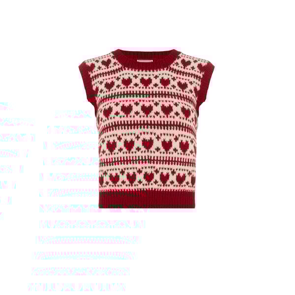 Pull sans manches en laine