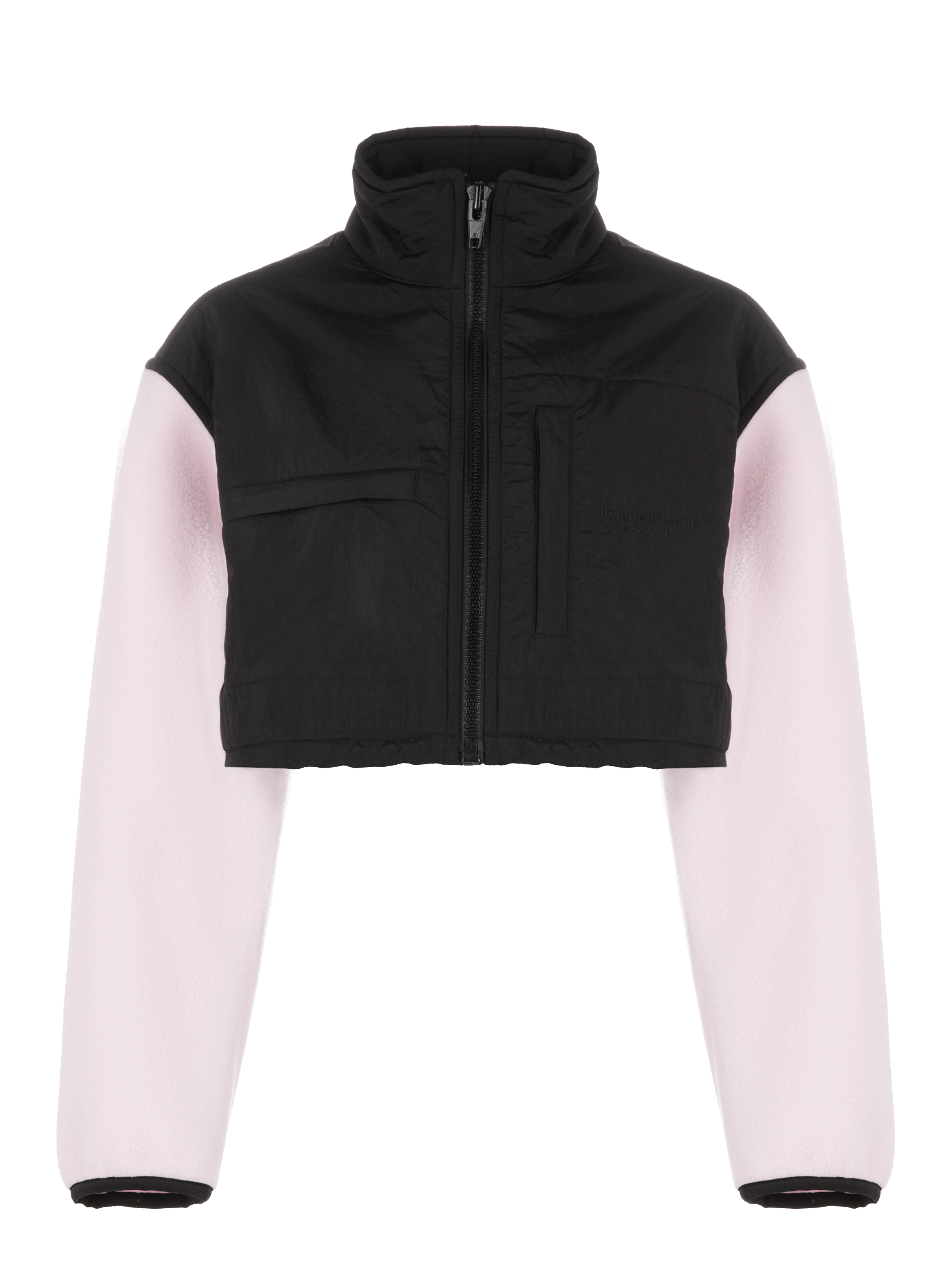 Veste courte bi matière