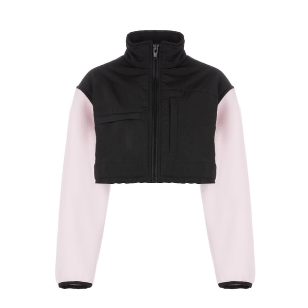 Veste courte bi matière