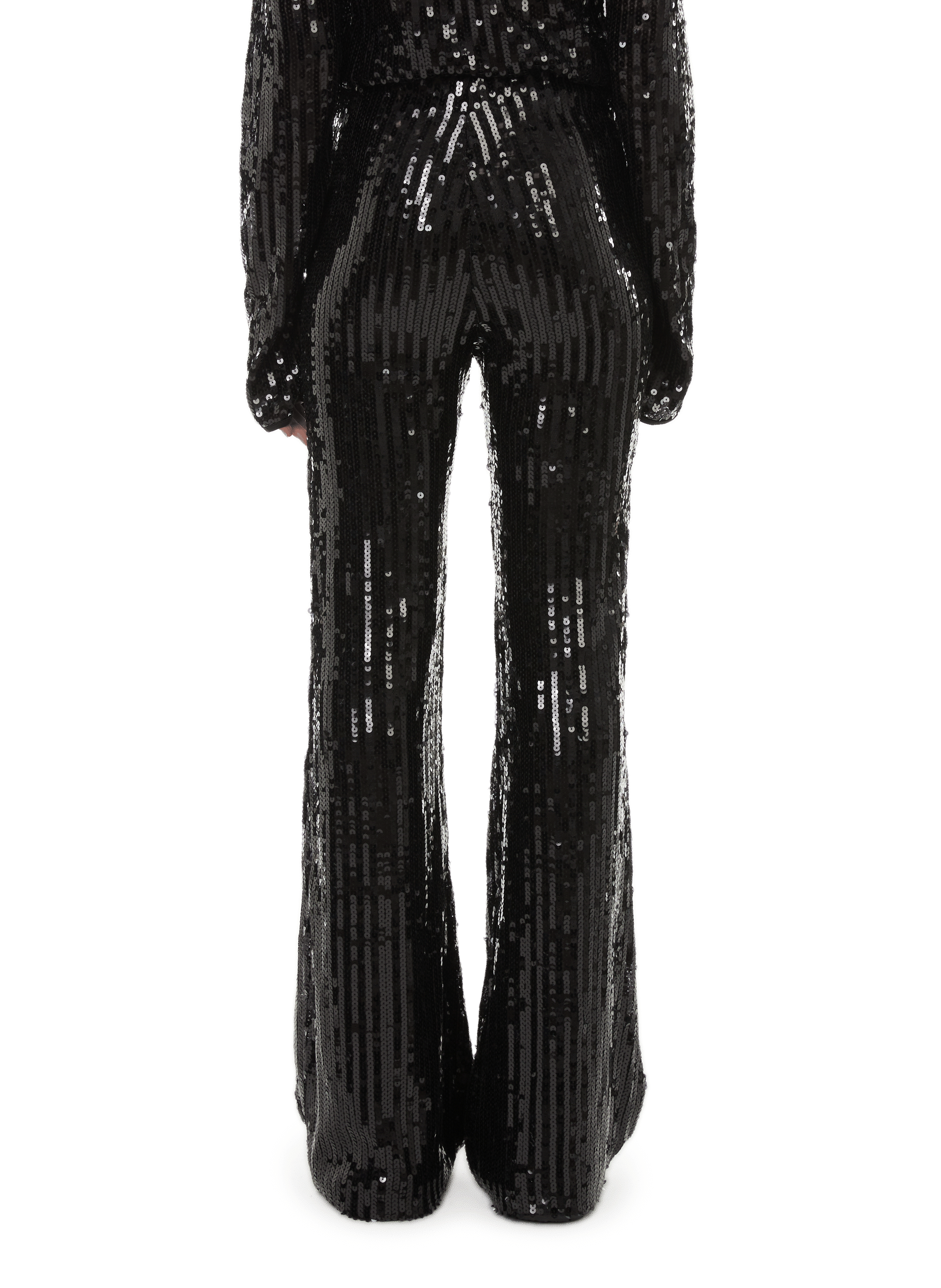 Pantalon à sequins ROTATE Noir