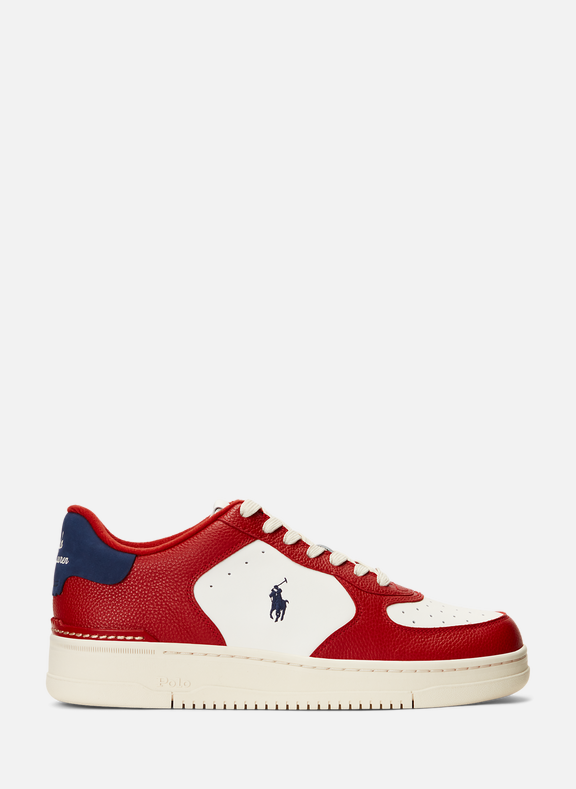 POLO RALPH LAUREN Leather sneakers  Red