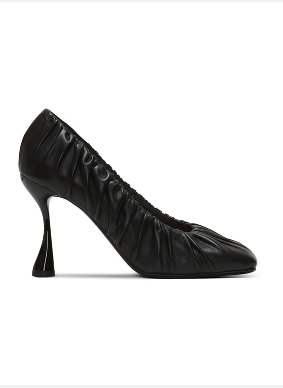 Escarpins eden en cuir dagneau froncé Noir by BALMAIN BALMAIN Escarpins eden en cuir dagneau froncé Noir