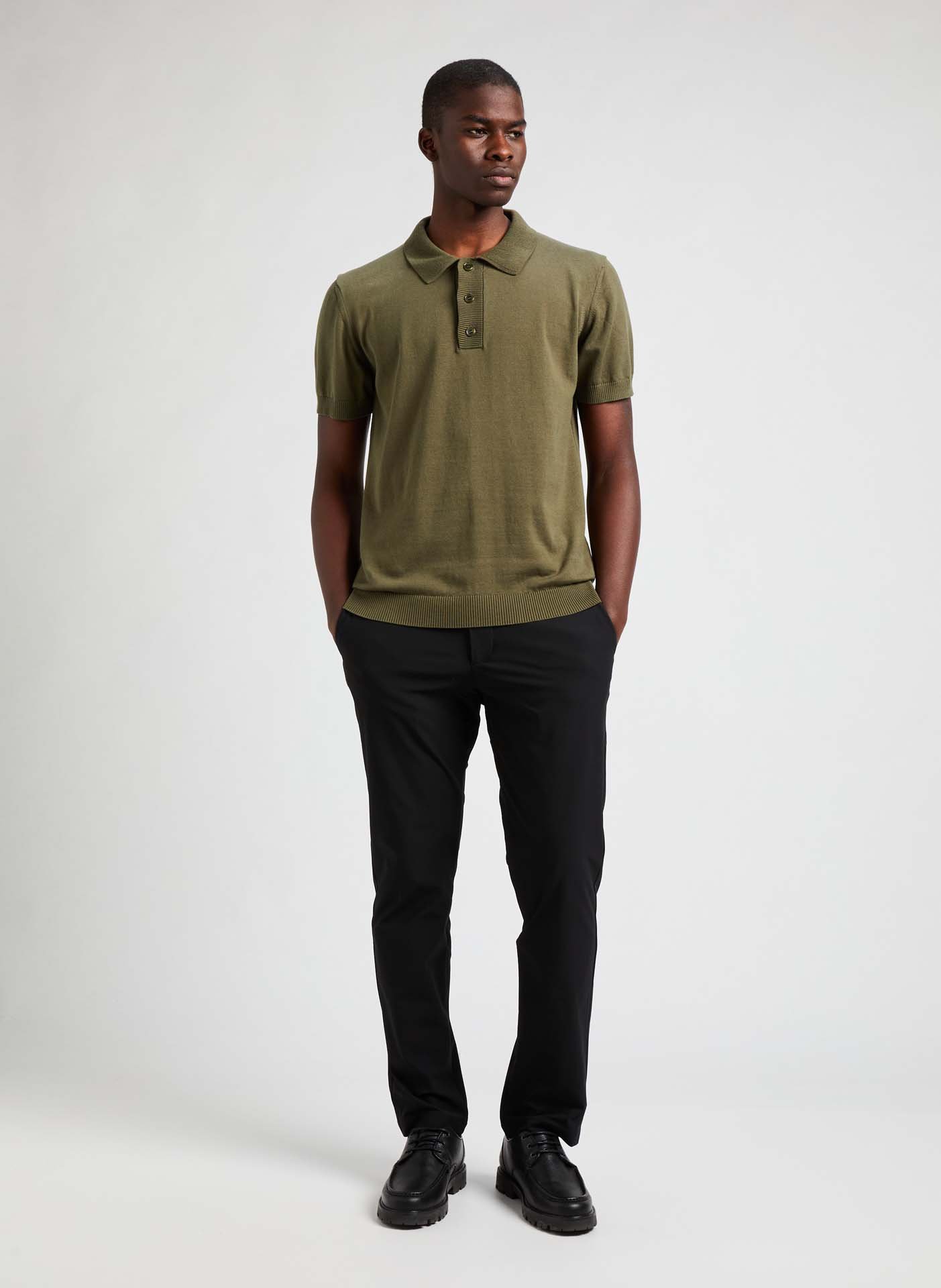 Polo en coton Dolo AU PRINTEMPS PARIS Kaki