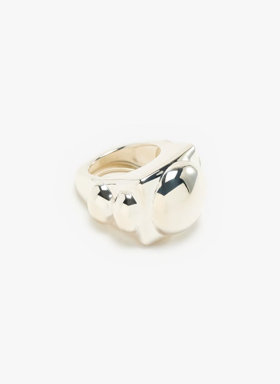Bague All in Silver | Blanc by LA MANSO Bague All in Silver Blanc