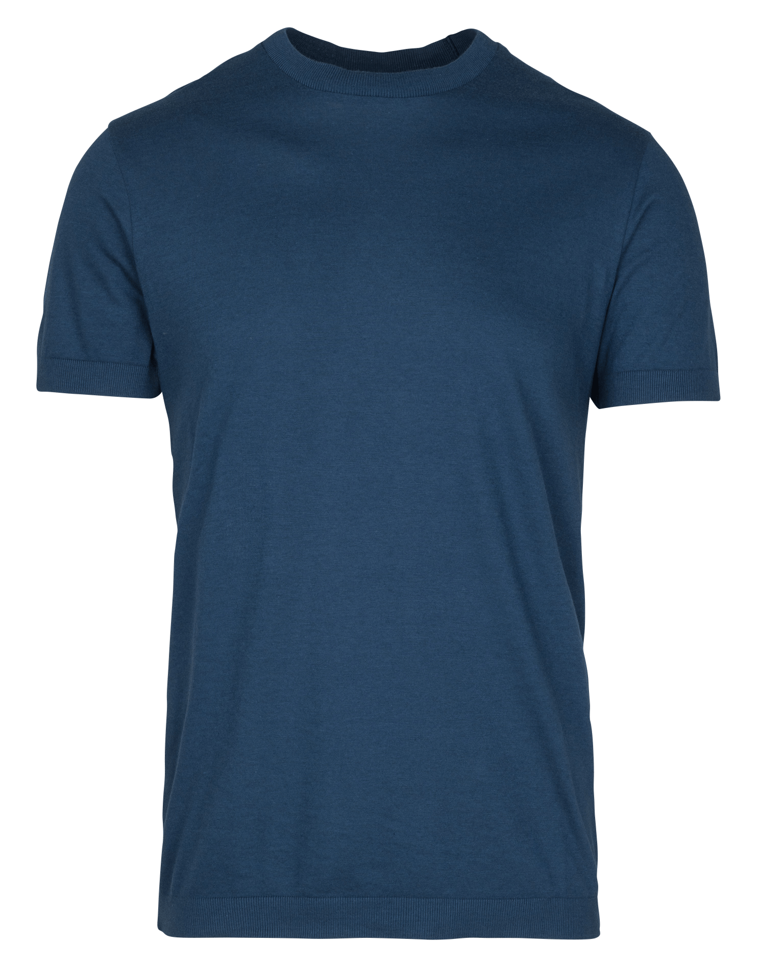 Tee-shirt droit col rond en maille IKKS Bleu