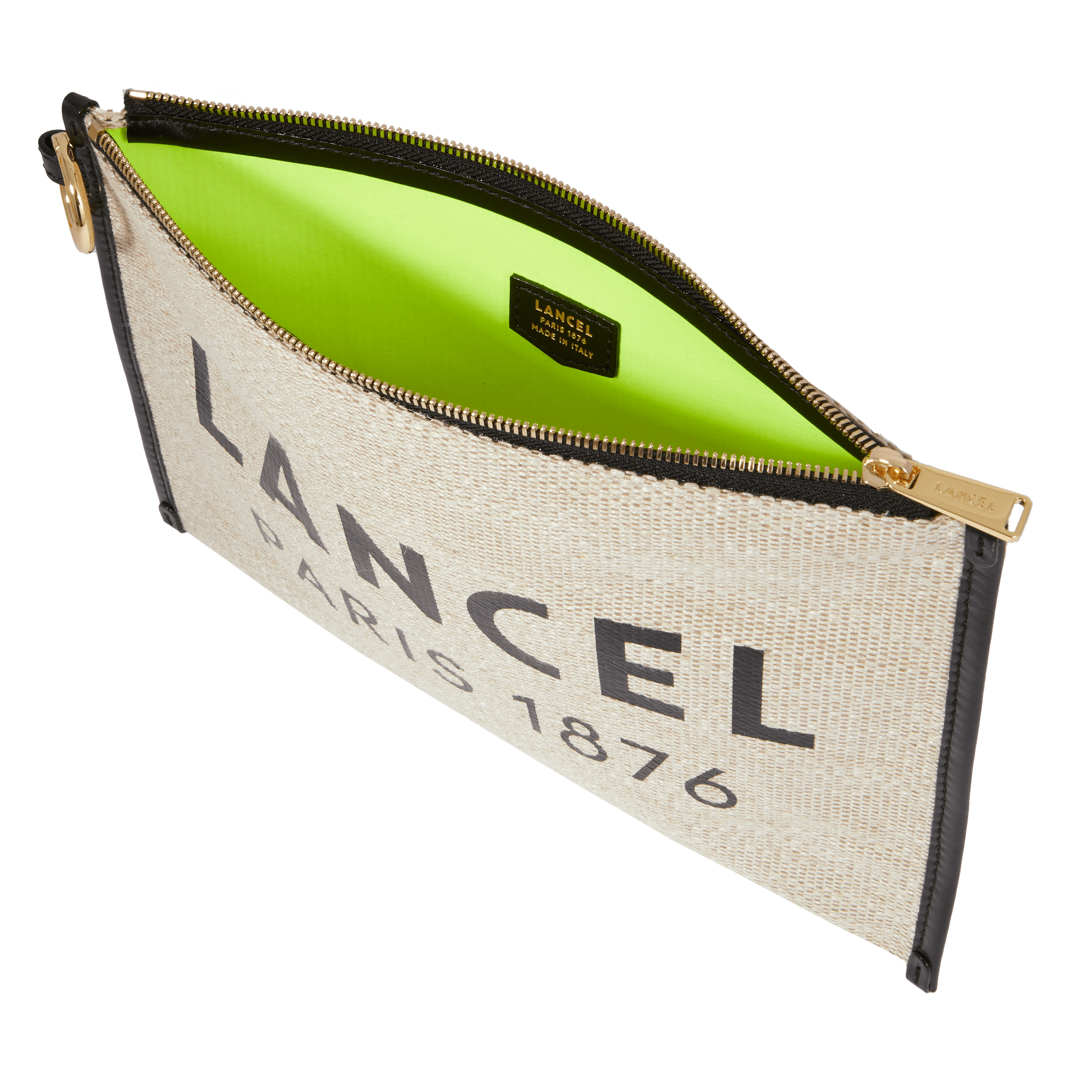 Pochette zippée l - summer tote LANCEL Noir