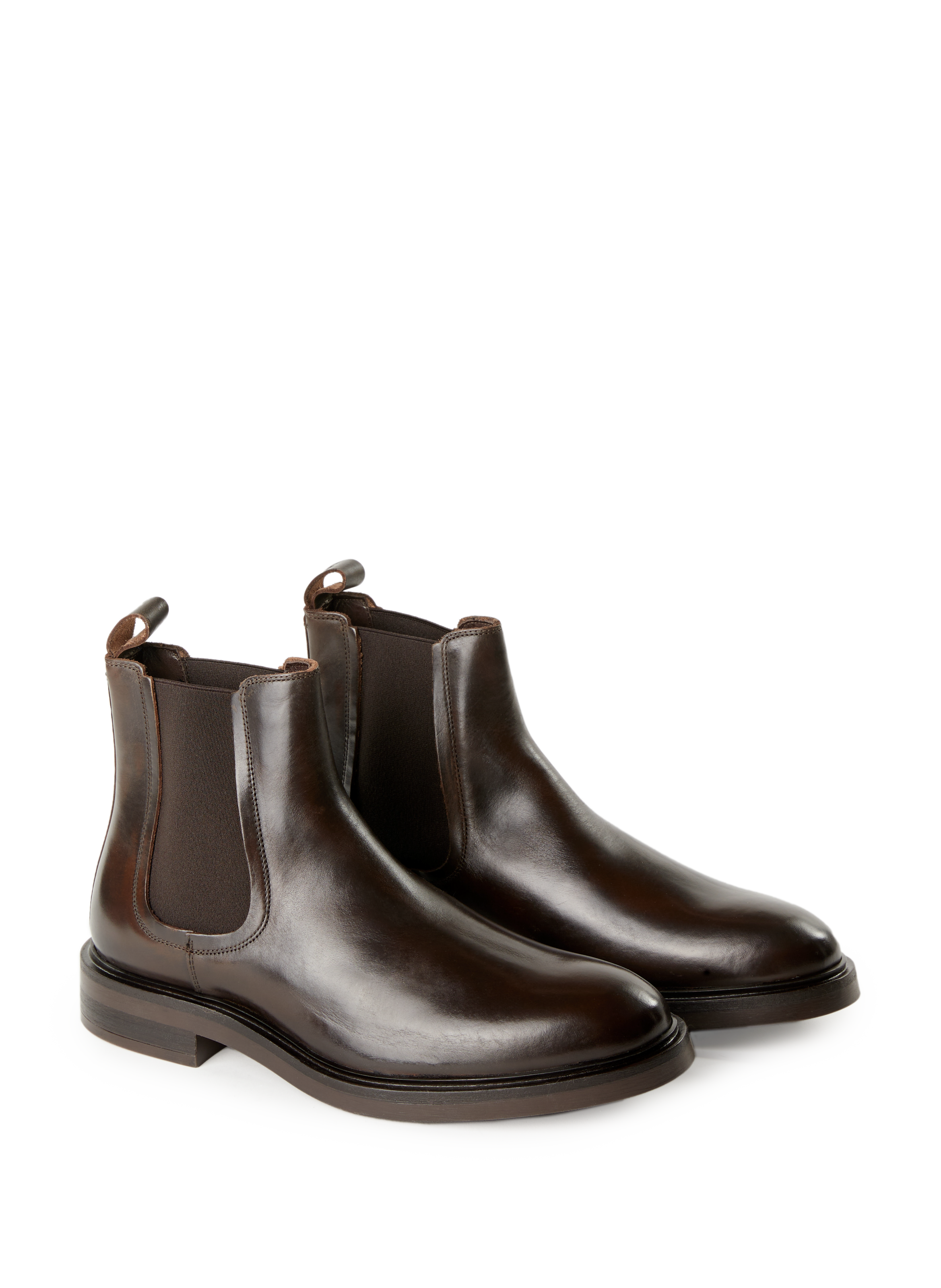 Ankle boots with silver tips HACKETT Brown