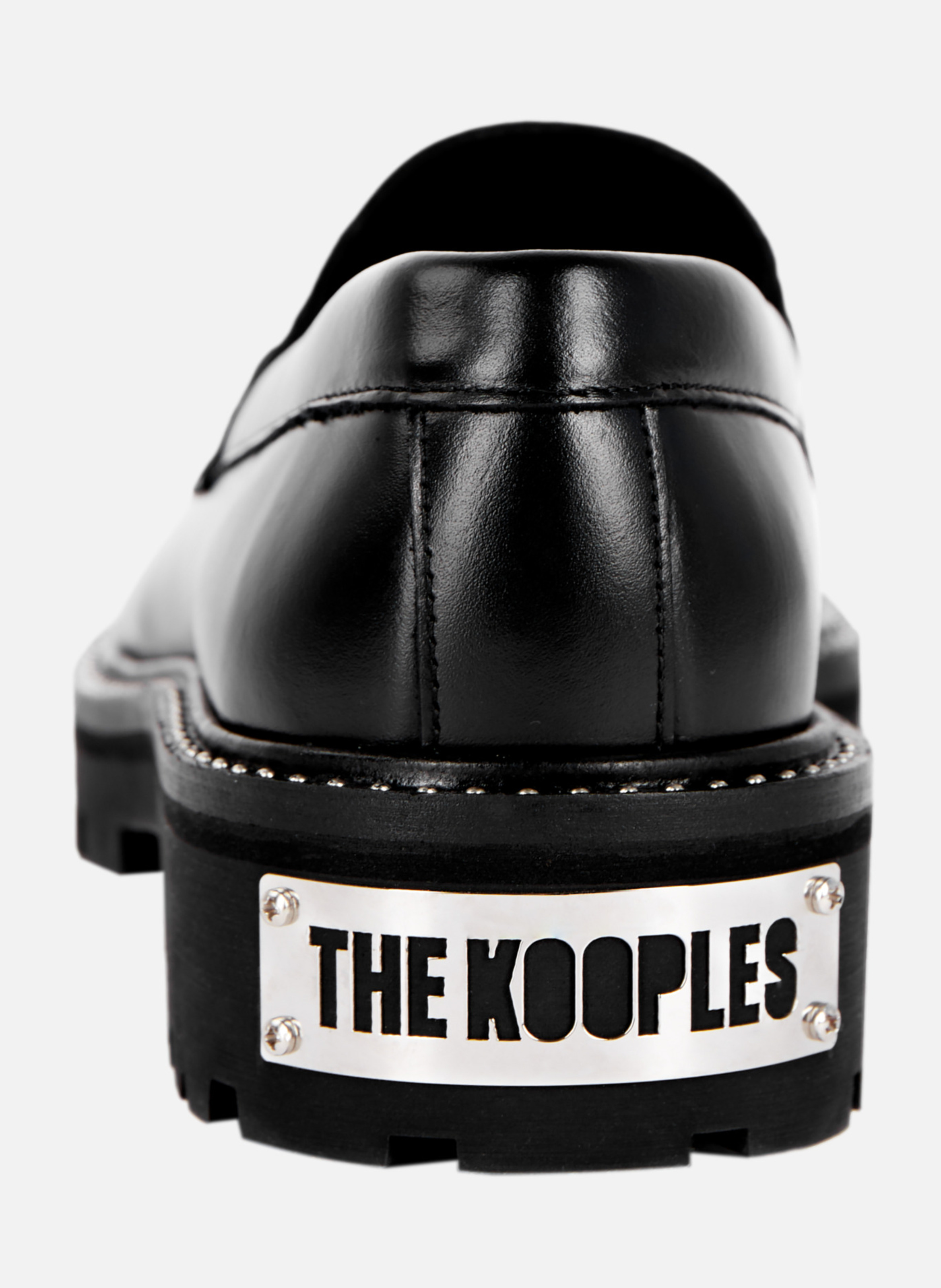 Mocassins en cuir semelle crantée THE KOOPLES Noir