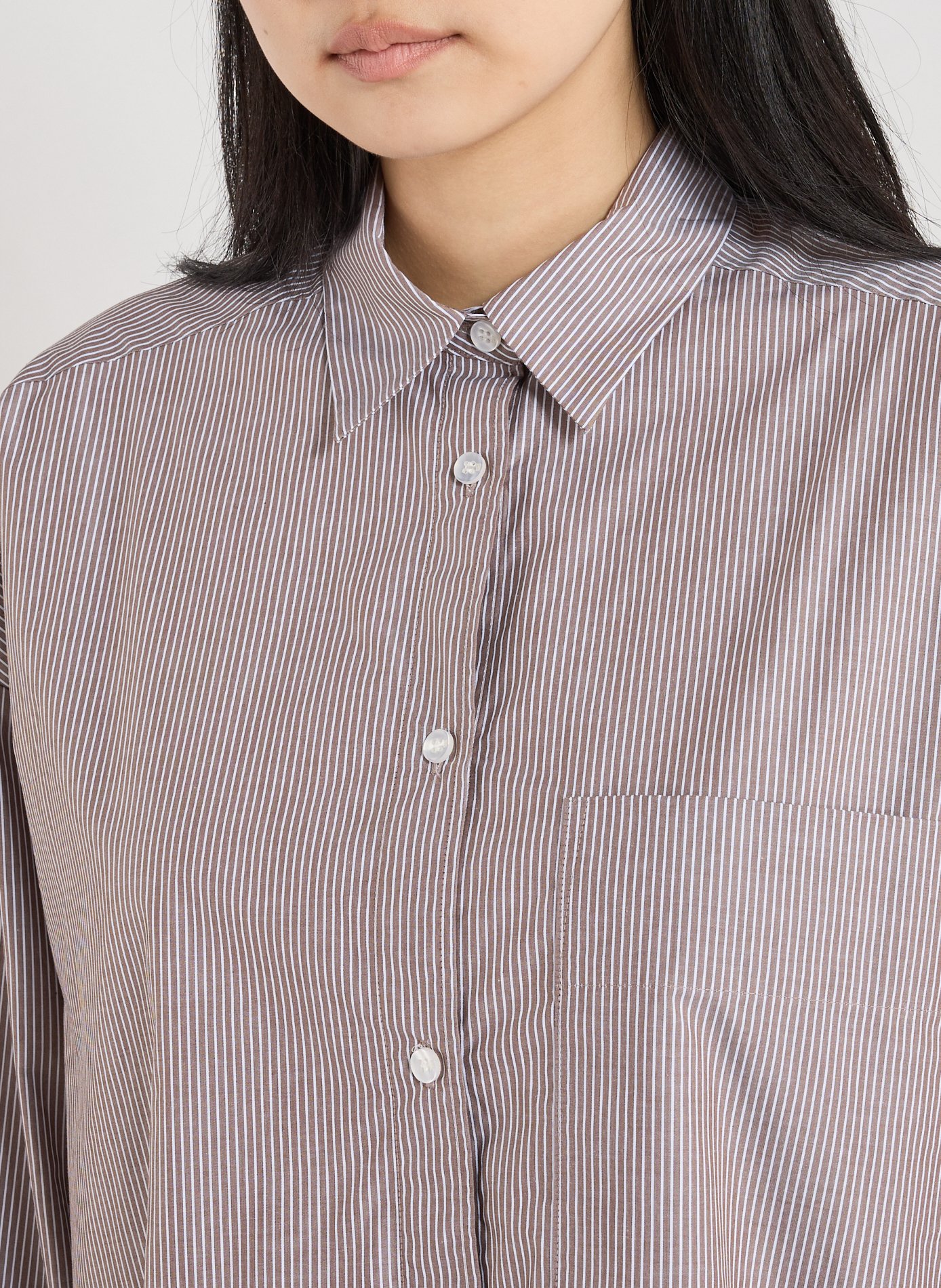 Oversized organic cotton shirt BY MALENE BIRGER Multicolour