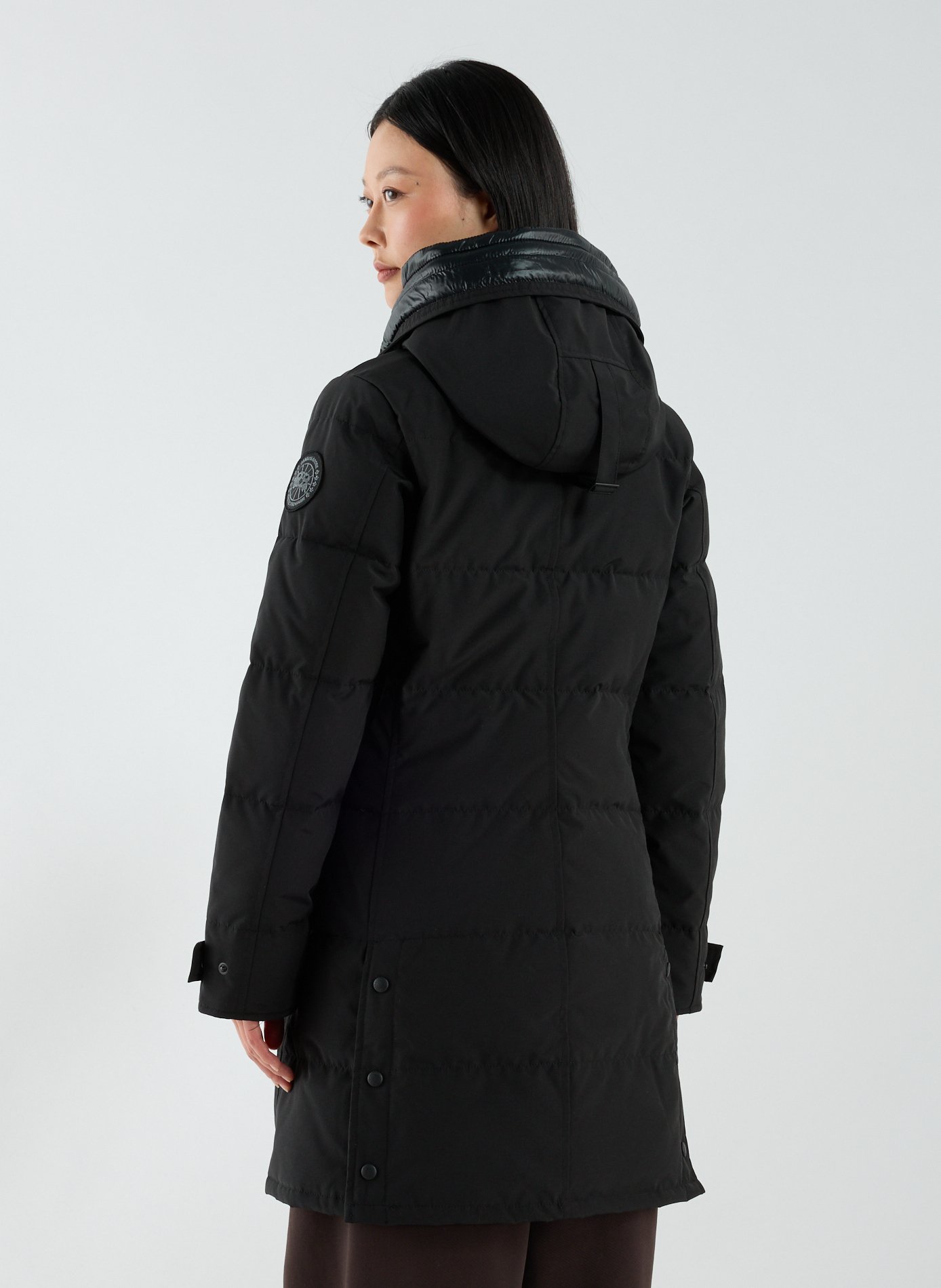 Doudoune mi-longue à capuche CANADA GOOSE Gris