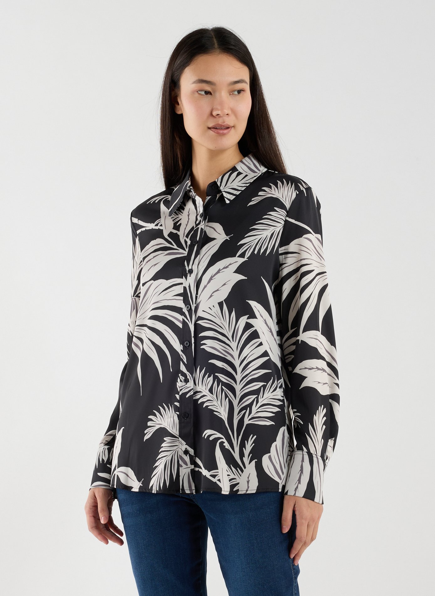 GUESS Tropical patterned shirt Multicolour