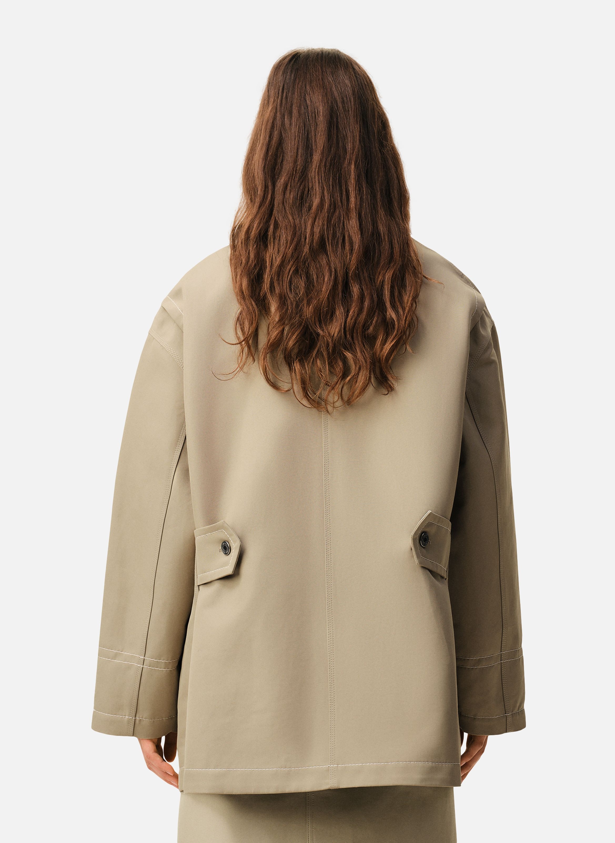 Veste worker unisexe en coton AMI PARIS Beige