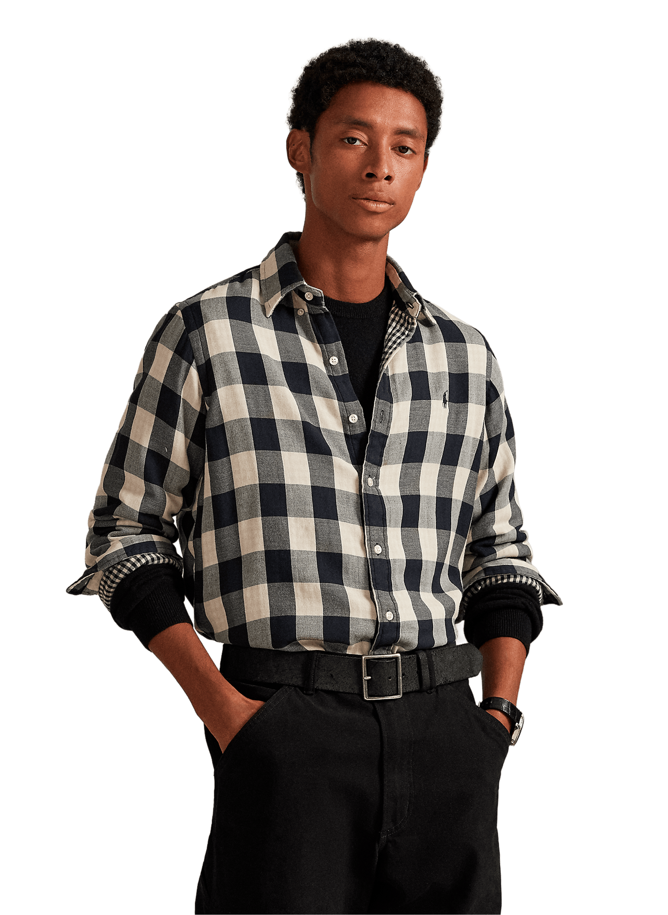 POLO RALPH LAUREN Chemise col américain en coton Multicolore