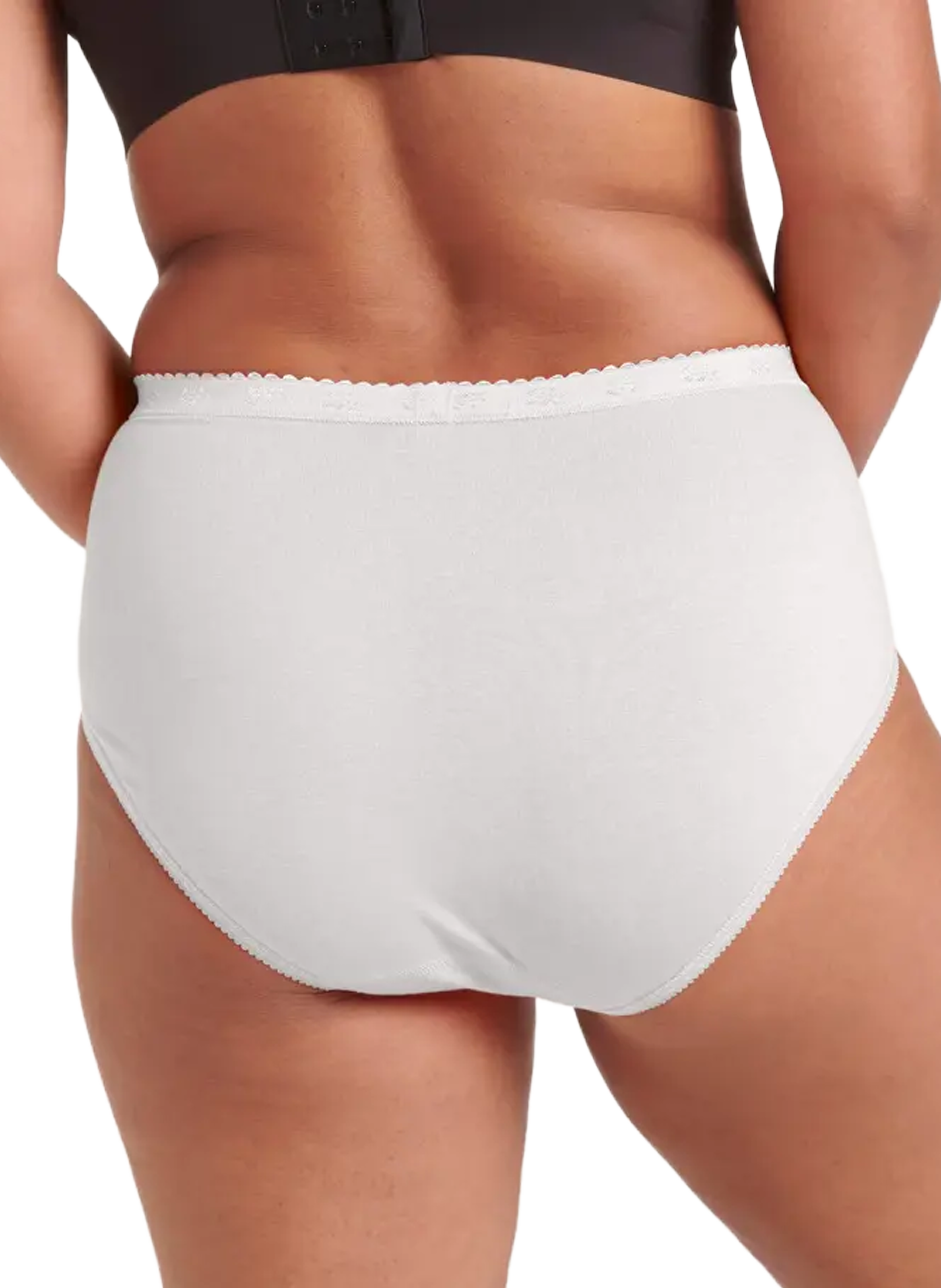 Set of 4 cotton blend briefs SLOGGI Pink